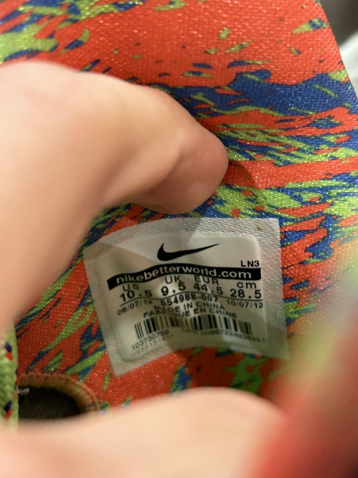 Nike Nike KD 5 Splatter Size US 10.5 / EU 43-44 - 7 Thumbnail