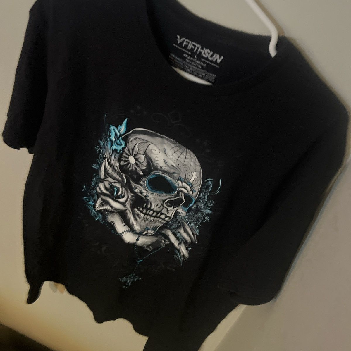 Affliction Large Fifth sun blue skull y2k shirt Size US L / EU 52-54 / 3 - 6 Thumbnail