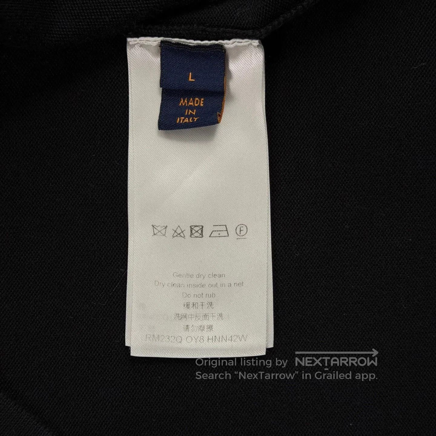 Louis Vuitton LV Embroidered Logo Black Pin Short Sleeve. Size US L / EU 52-54 / 3 - 4 Thumbnail