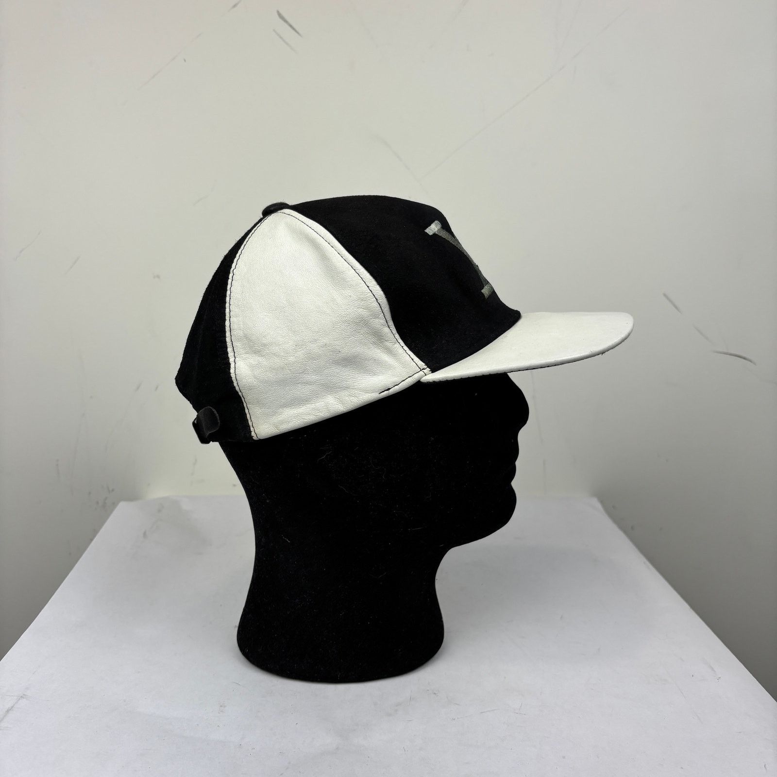Vintage VTG Malcolm X Suede Leather Panel Baseball Adjustable Hat Size ONE SIZE - 3 Thumbnail