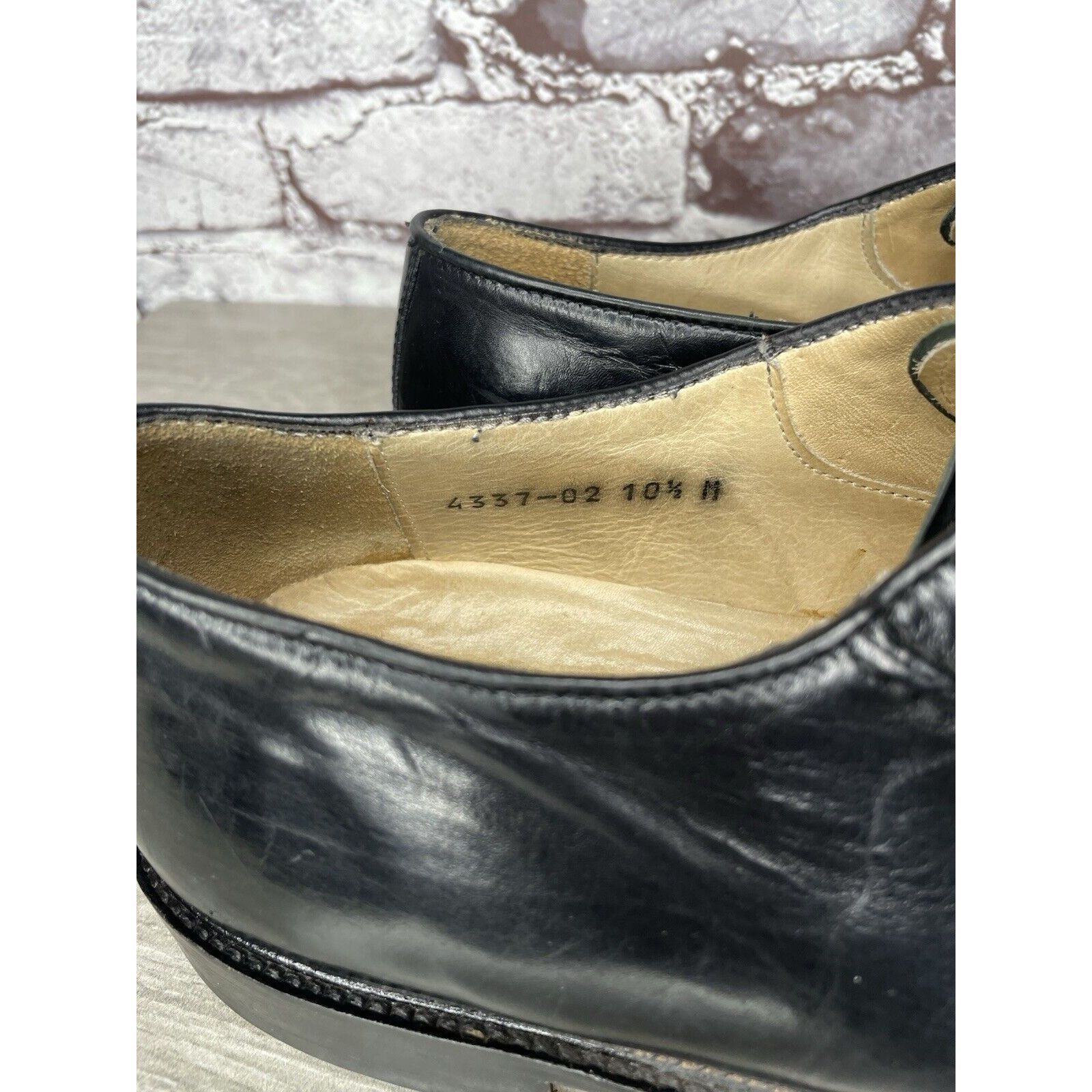 Pronto Uomo PRONTO UOMO Black Leather Split Toe Oxfords Lace Up Shoes Me Size US 10.5 / EU 43-44 - 18 Thumbnail