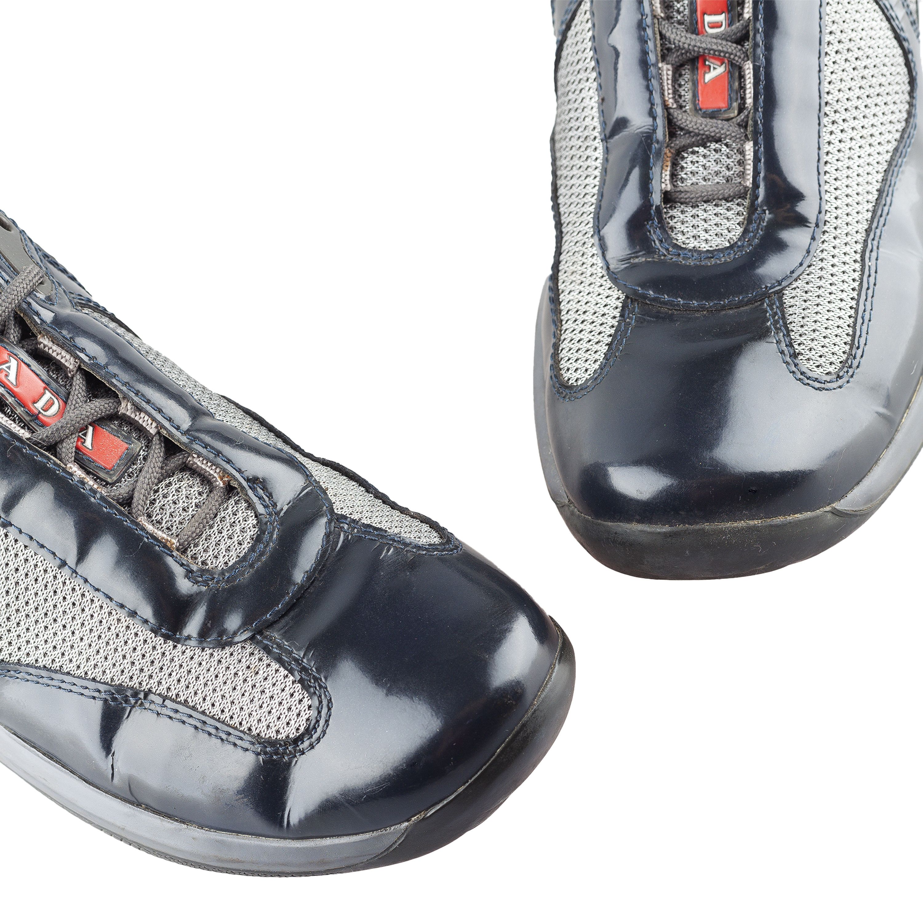 Prada Prada America’s Cup Dark Blue Vintage Sneakers (38 EU) Size US 5 / EU 37 - 4 Thumbnail