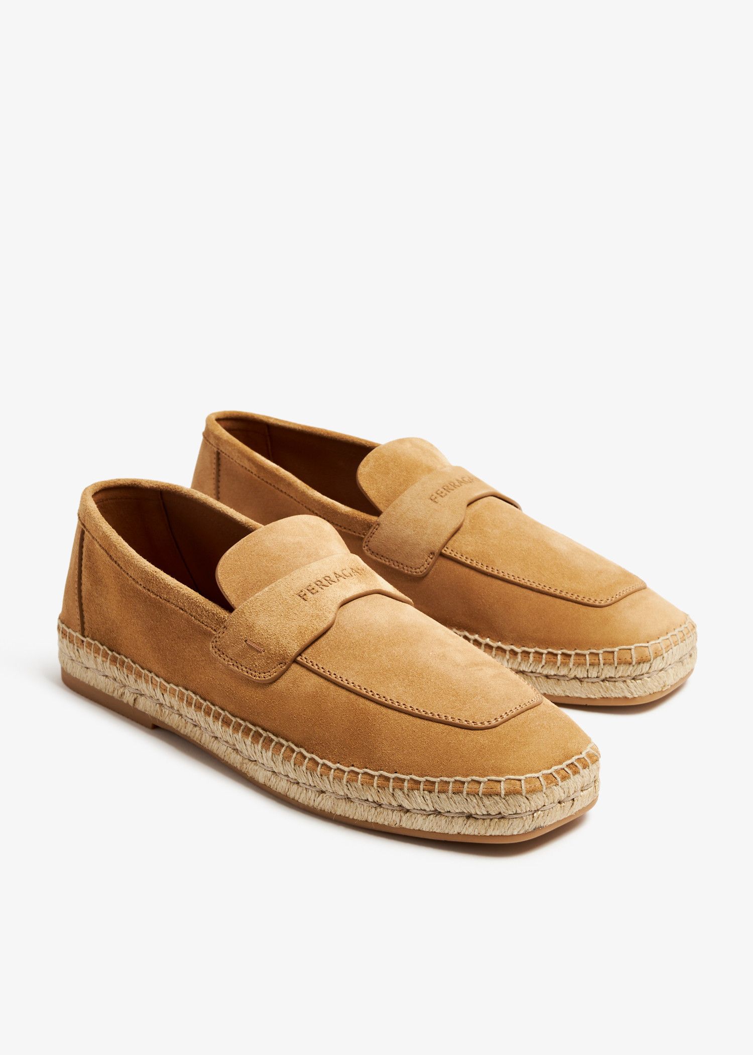 Salvatore Ferragamo o1s1rm0924 Suede Loafers in Light Camel Size US 6 / EU 39 - 5 Thumbnail