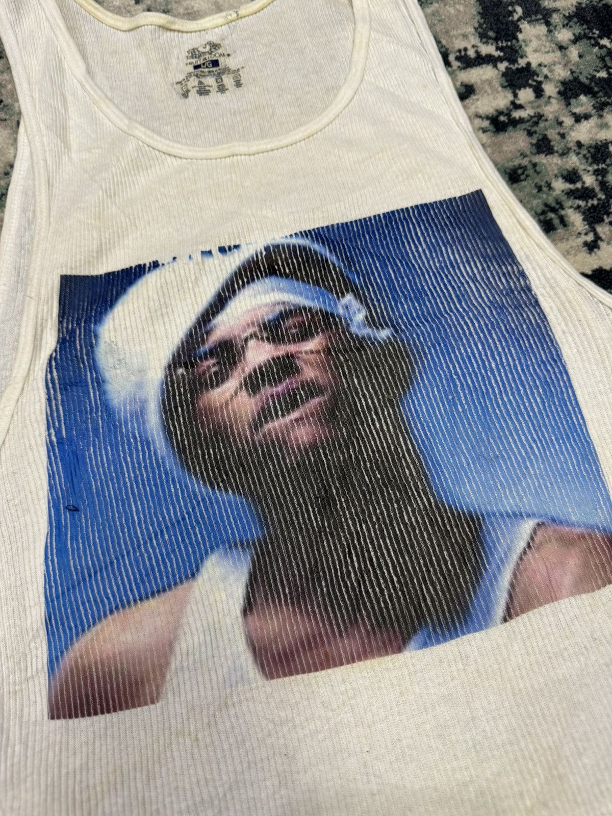 Band Tees VINTAGE 1990s EAST COAST TUPAC NWA SINGLET Size US L / EU 52-54 / 3 - 8 Thumbnail