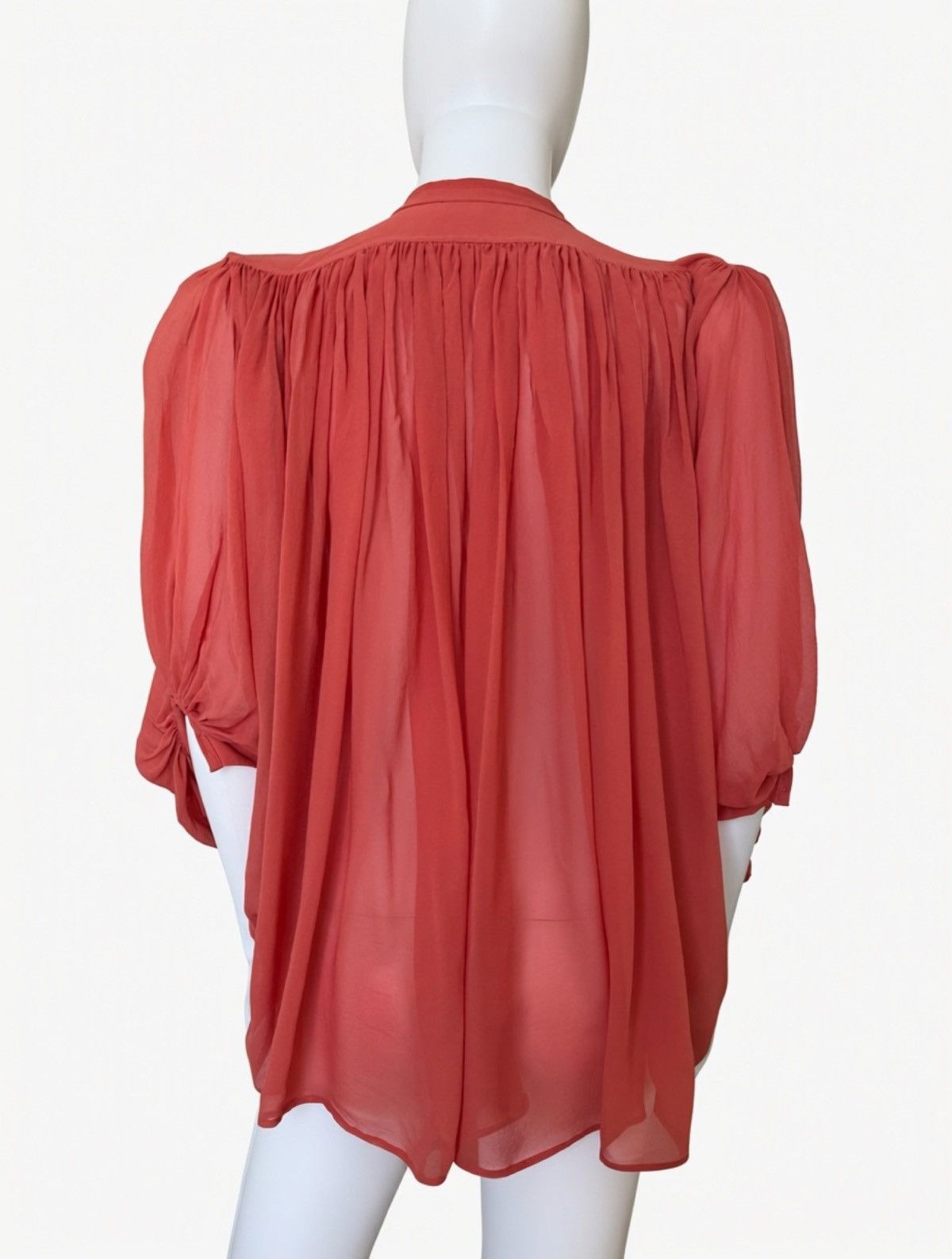 Chloe Chloé SS12 Clare Waight Keller Silk Blouse L’Atelier Rose Size XS / US 0-2 / IT 36-38 - 5 Thumbnail