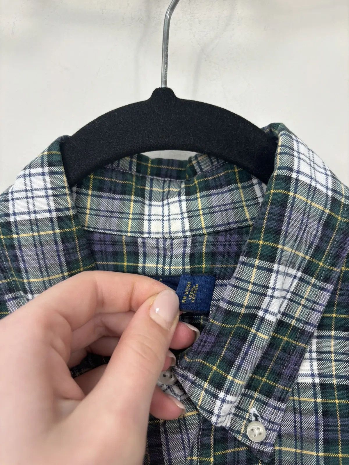 Ralph Lauren × Vintage Vintage Ralph Lauren Tartan Check Luxury Button Up Shirt Size US L / EU 52-54 / 3 - 5 Thumbnail