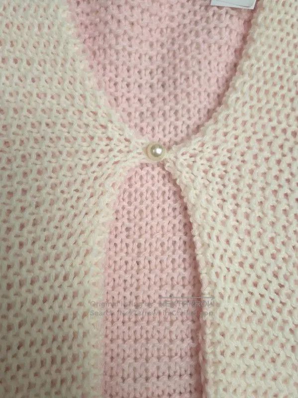 Loewe Loewe White Wool Short Sleeve Cardigan . Size L / US 10 / IT 46 - 7 Thumbnail