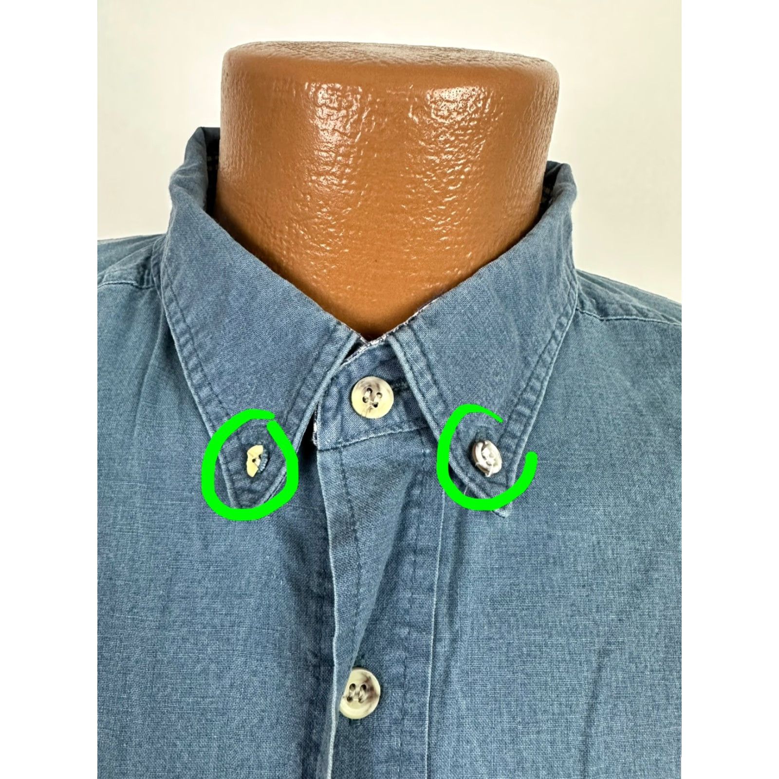 Vintage VINTAGE Blueprint Shirt Men XL Button-Up 90s Grunge Cotton Blue Short Sleeve - Casual Workwear Mens Size US XL / EU 56 / 4 - 3 Thumbnail