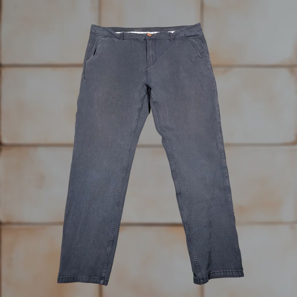 Vintage Mugsy Morgan Pants Mens 38x32 Blue Slim Tapered Chino Denim Casual Work Business Size US 38 / EU 54 - 1 Thumbnail