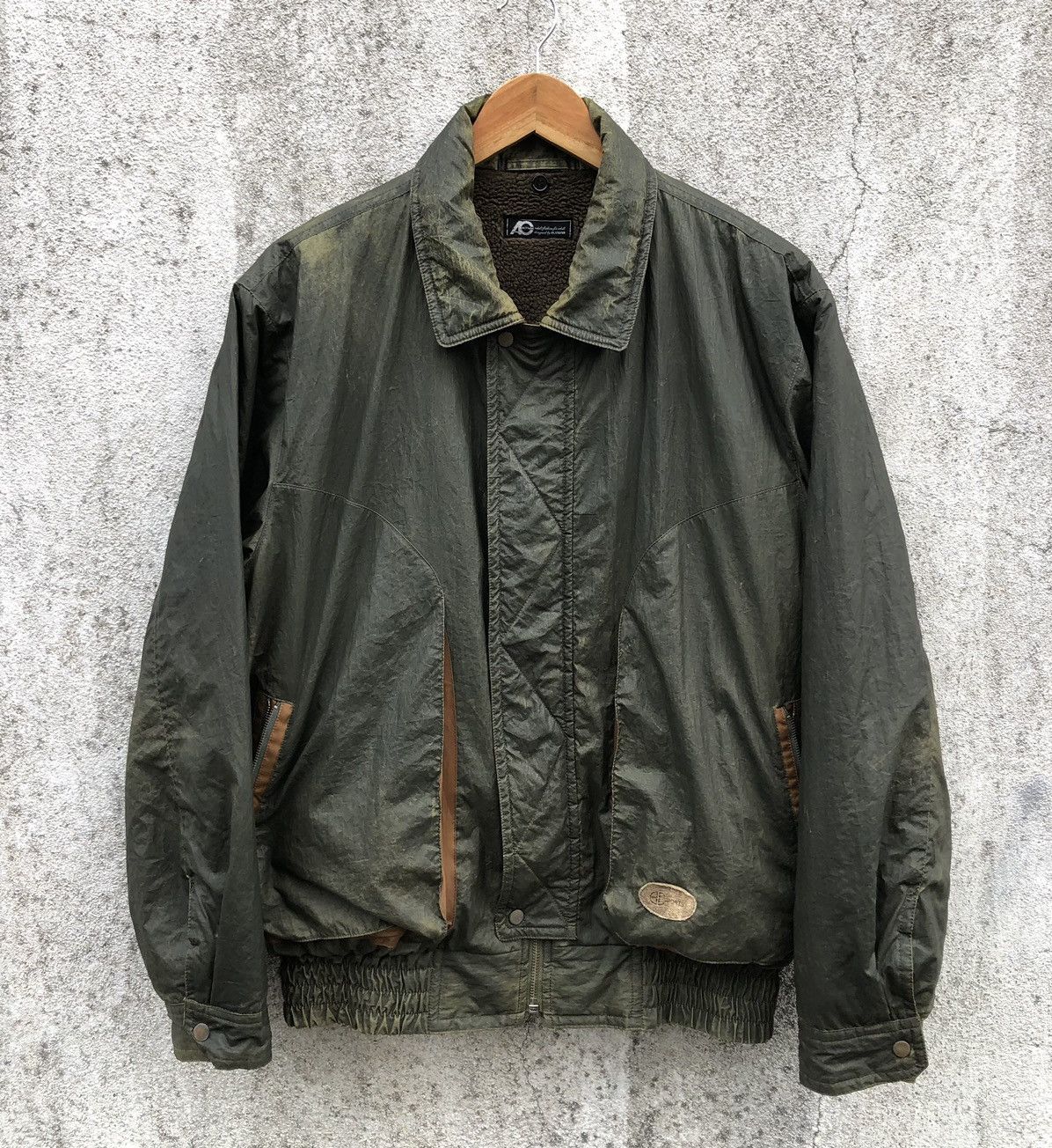 Vintage Vintage 90s Aceman Sun Faded Bomber Jacket Size US L / EU 52-54 / 3 - 13 Thumbnail