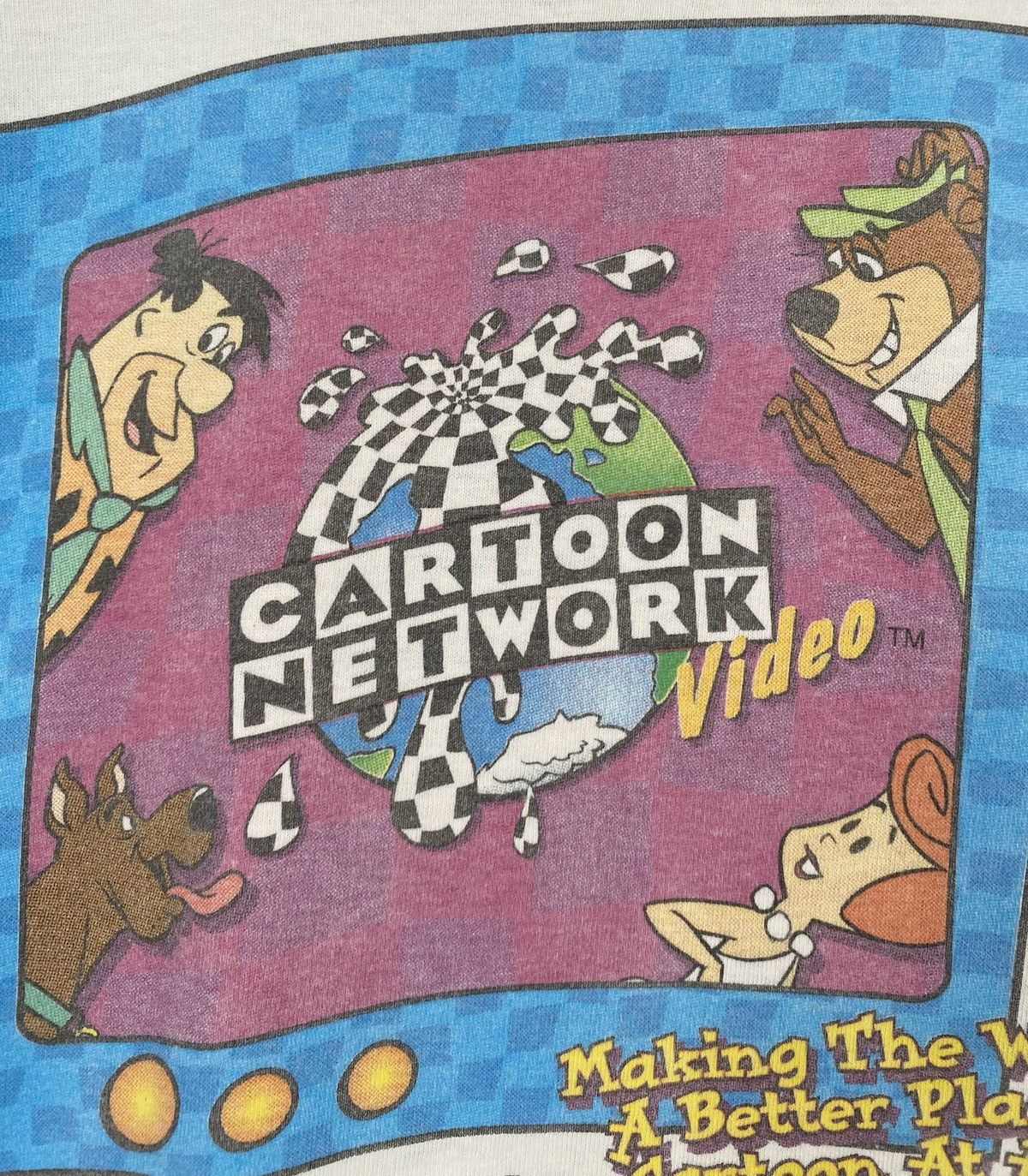 Fruit Of The Loom 90’s Cartoon Network Video Promo Single Stitch T-Shirt SZ XL Size US XL / EU 56 / 4 - 2 Thumbnail