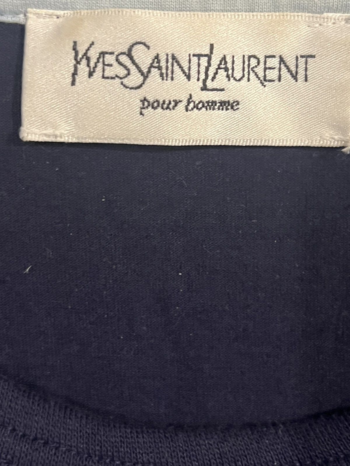 Vintage SUPER RARE Yves Saint Lauren Monogram Tee Size US L / EU 52-54 / 3 - 3 Thumbnail