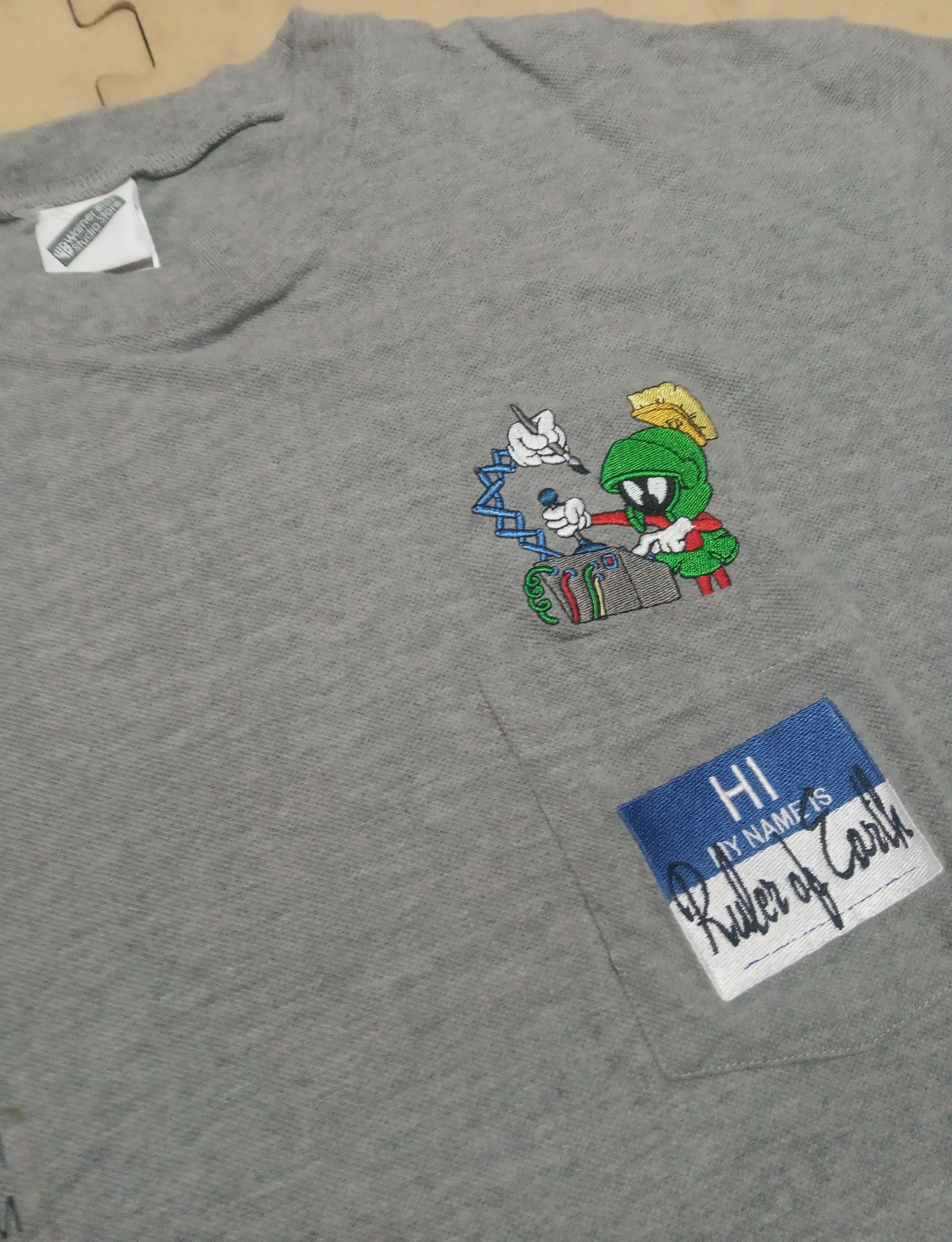 Vintage 90s Marvin The Martian Looney Tunes Size US M / EU 48-50 / 2 - 2 Thumbnail