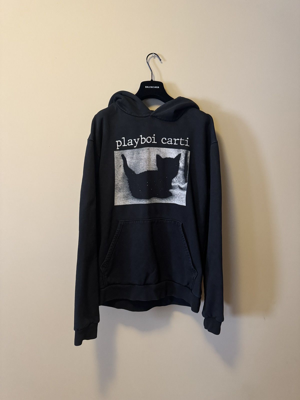 Pre-owned Destroy Lonely X Ken Carson Playboi Carti Black Cat Whole Lotta Red Hoodie
