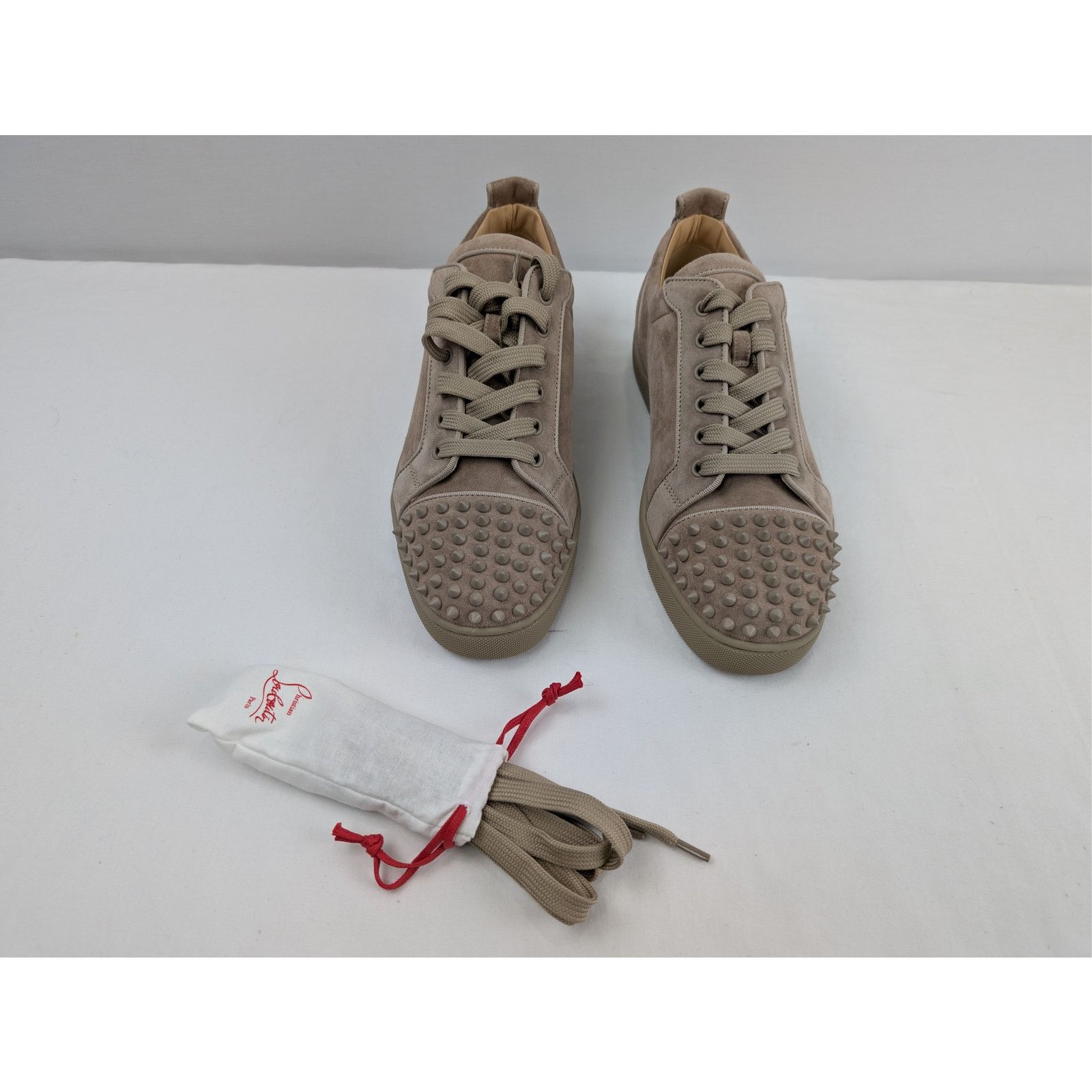 Christian Louboutin o1rshd1 Louis Junior Spikes Orlato Sneakers in Brown Size US 10 / EU 43 - 10 Thumbnail