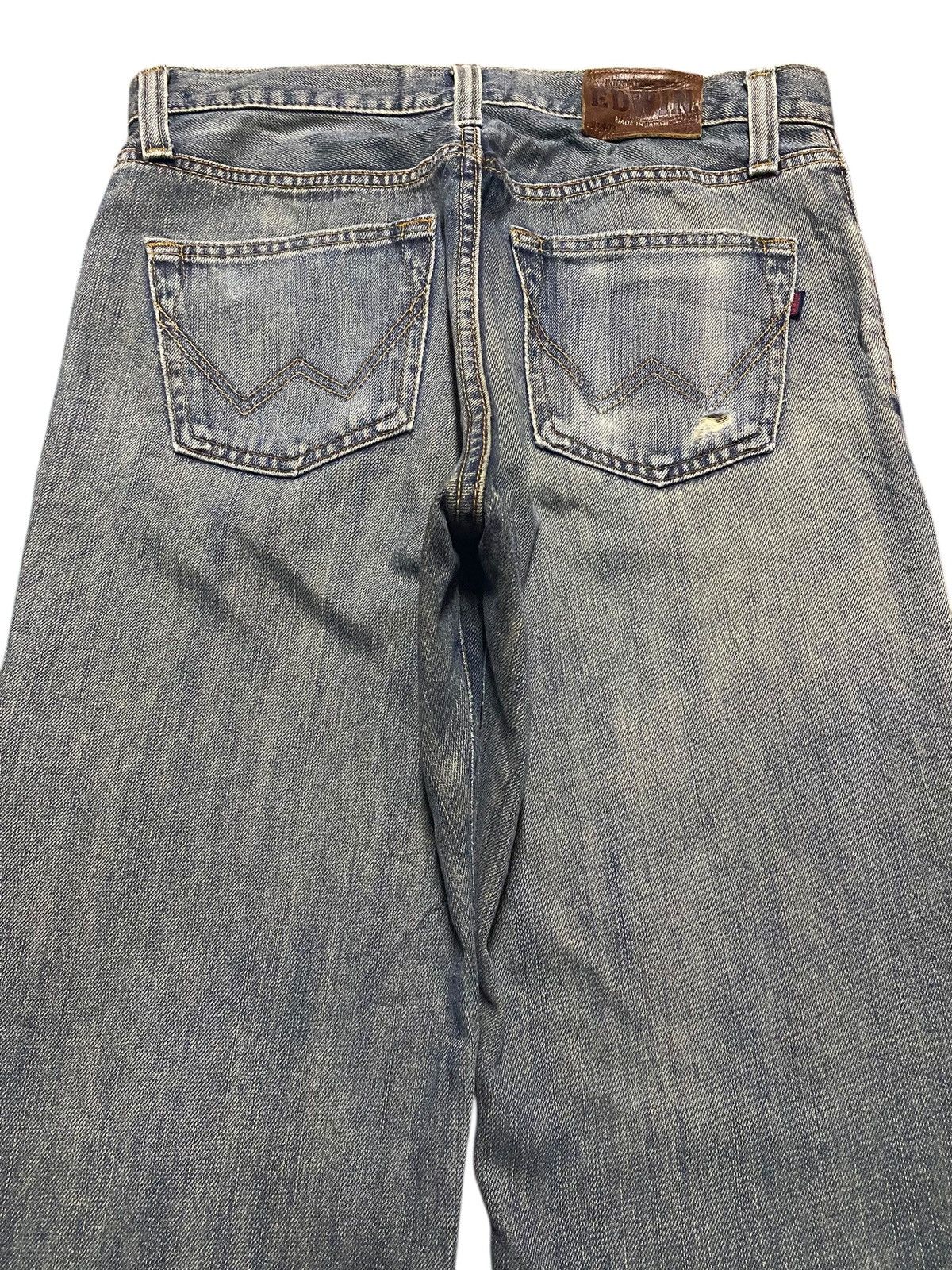 Edwin Vintage Japanese Brand Edwin 404 Distressed Loose Jeans Size US 32 / EU 48 - 4 Thumbnail