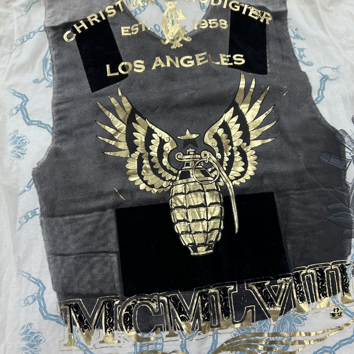 Christian Audigier Vintage Christian Audigier Los Angeles American Tshirt Size US XL / EU 56 / 4 - 6 Thumbnail