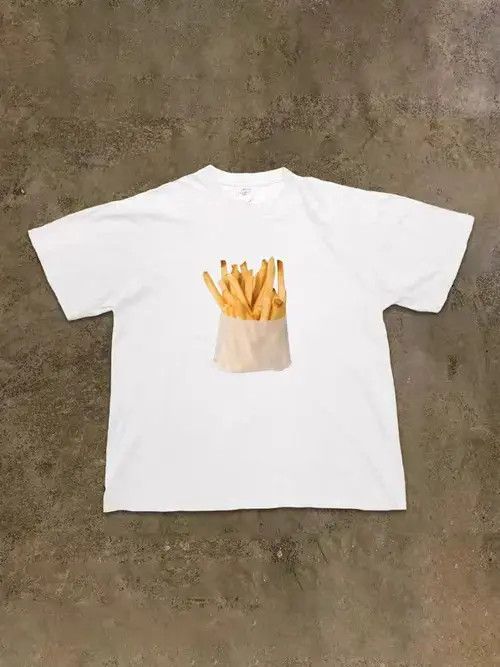 VIBE Honoka x Mari Street Fries Print Short Sleeve T Shirt White Size US S / EU 44-46 / 1 - 3 Thumbnail