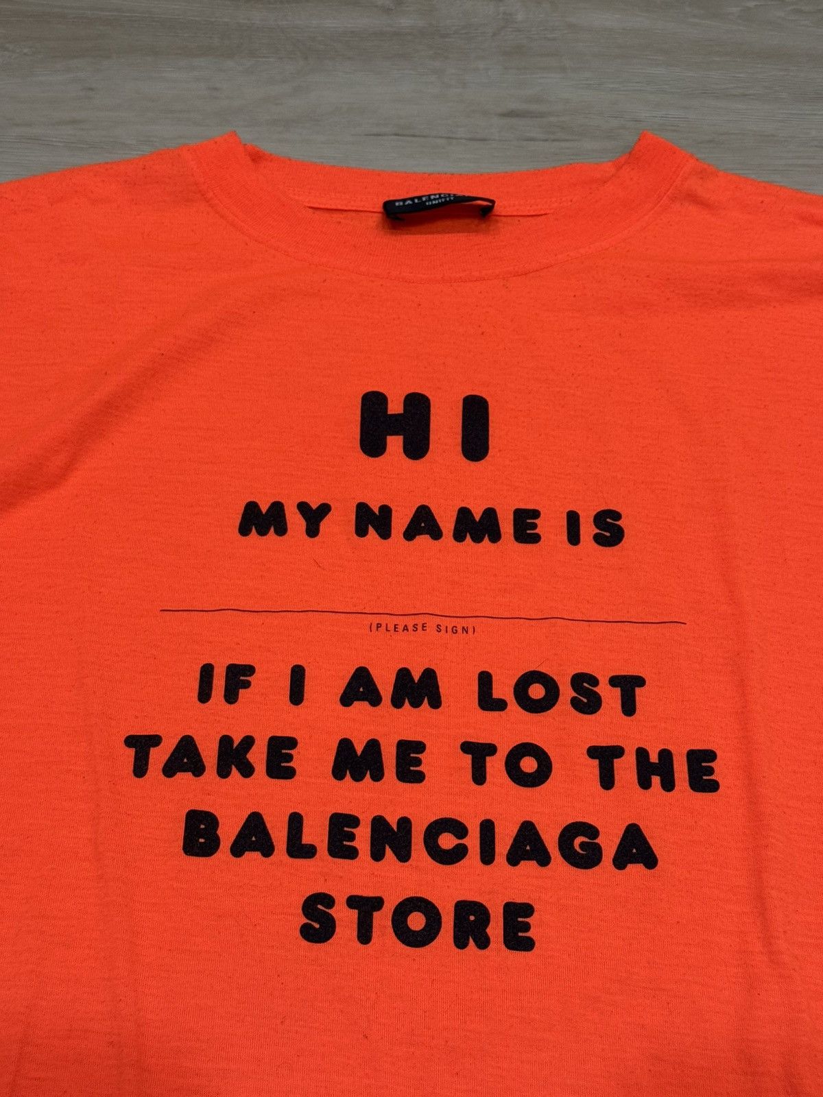 Balenciaga Balenciaga “Hi My Name Is” Oversized Tee | Grailed