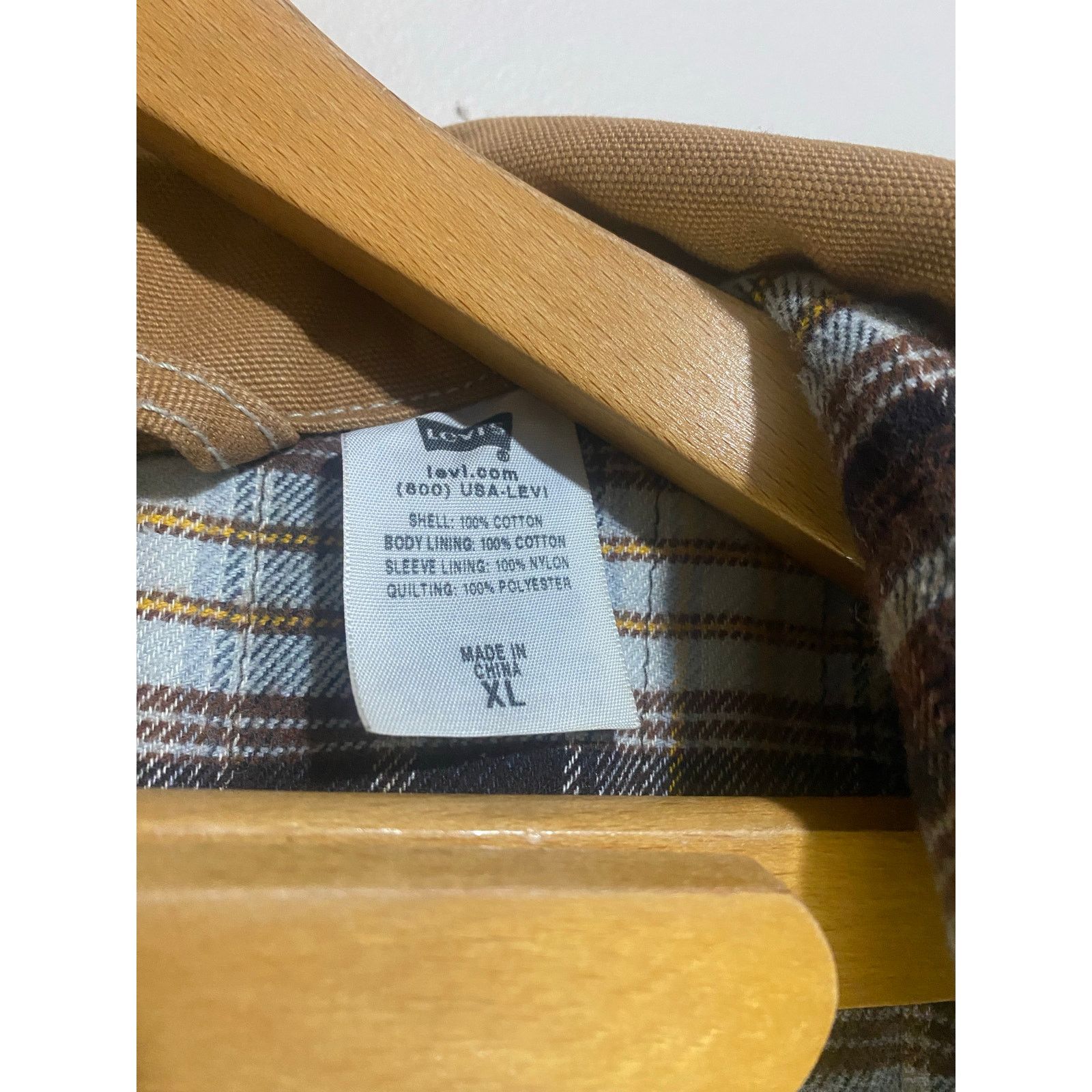 Levi's Levis Canvas Blanket Flannel Lined Chore Barn Coat XL Tan Size US XL / EU 56 / 4 - 8 Thumbnail