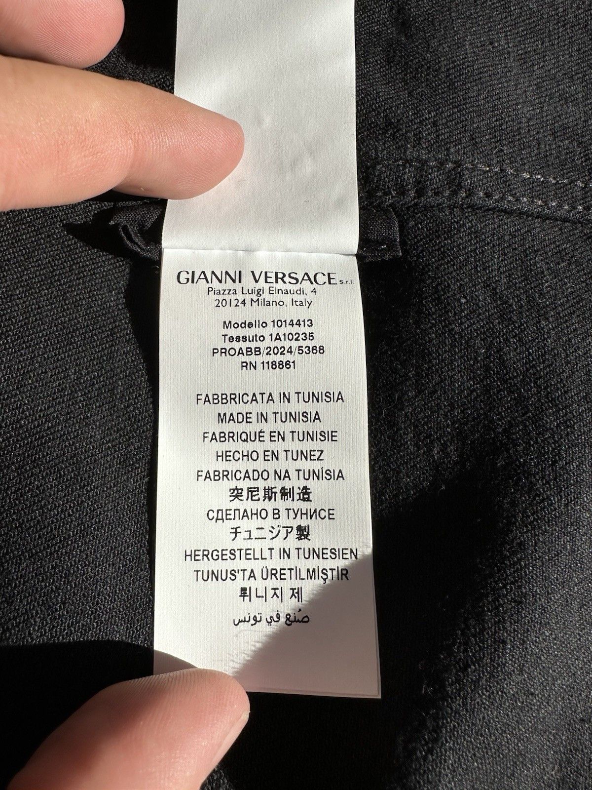 Versace Black Versace Jean Jacket With Great Gold Details, Buttons, Size US XL / EU 56 / 4 - 7 Thumbnail