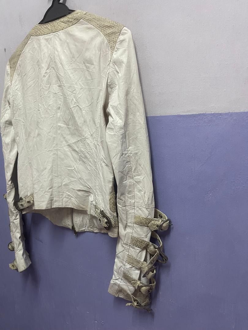Le Grande Bleu (L.G.B.) LGB STYLE GUERRIERO SNAKE LEATHER TRIM BONDAGE BUCKLE JACKET Size S / US 4 / IT 40 - 14 Thumbnail