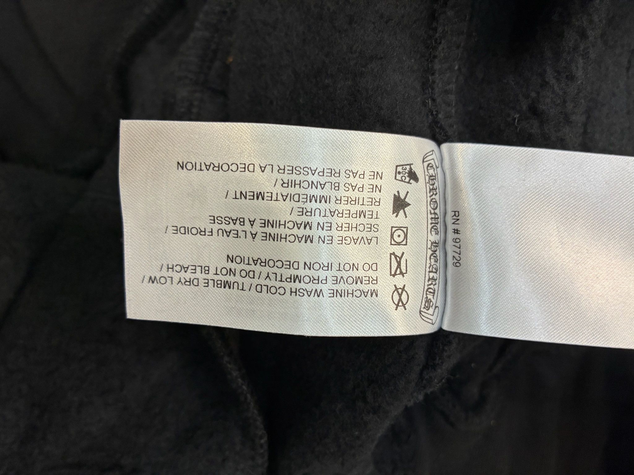 Chrome Hearts CHROME HEARTS BLACK SWEATPANTS WITH BLUE LOGO PRINT Size US 34 / EU 50 - 9 Thumbnail