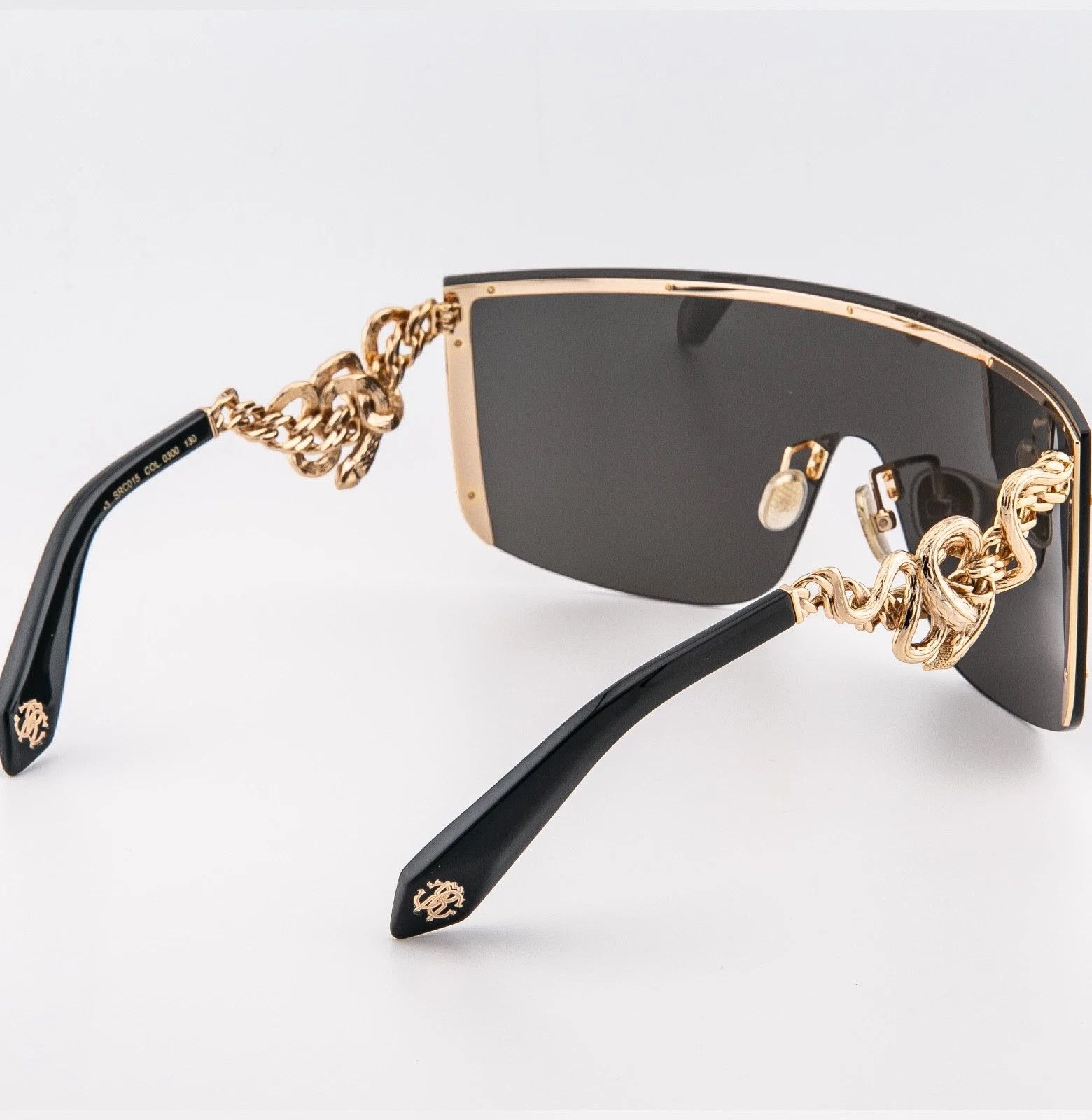 Roberto Cavalli ROBERTO CAVALLI 015 SRC015M Gold Black Visor Mask RC015 Size ONE SIZE - 3 Thumbnail
