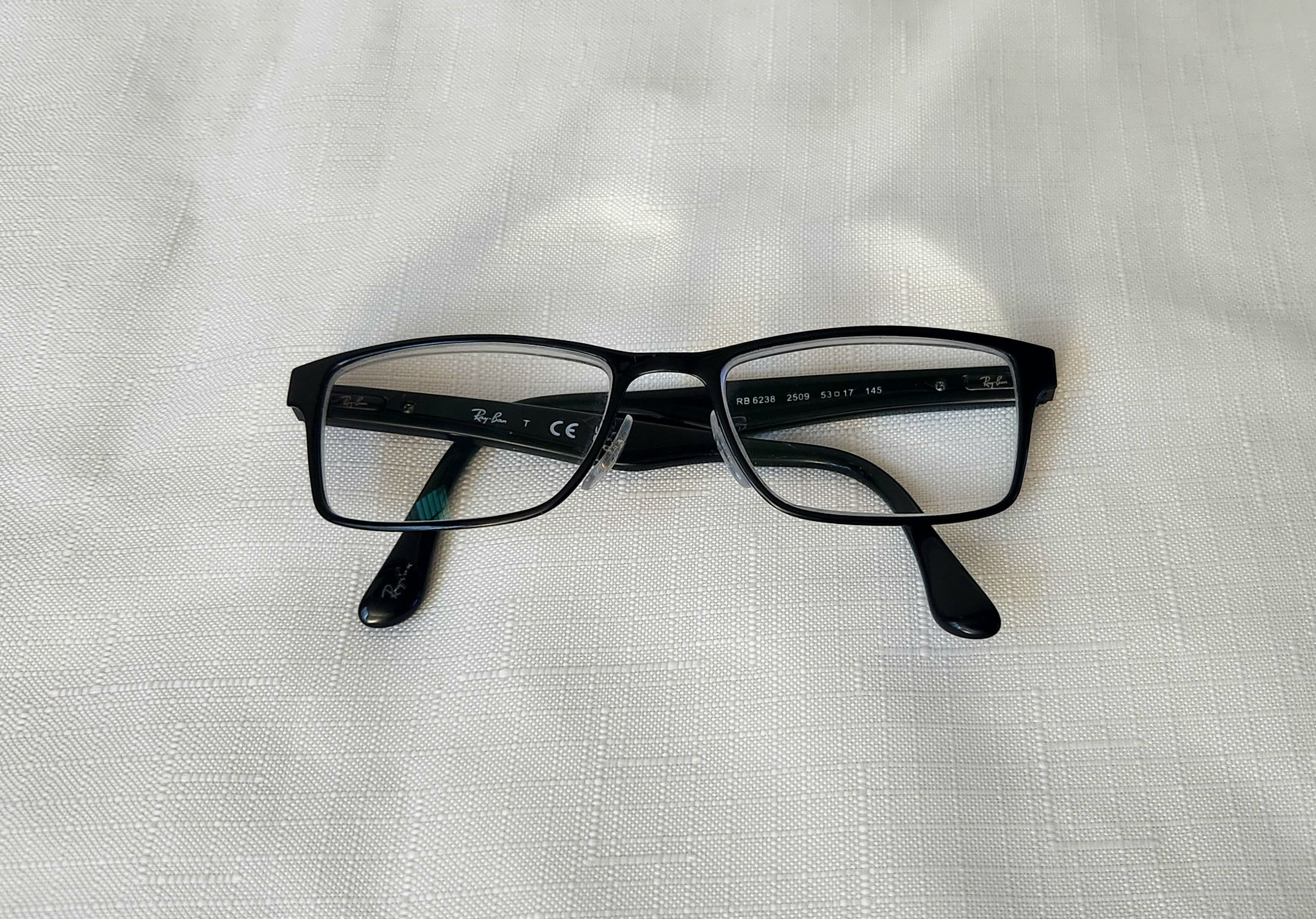 Designer × RayBan Ray-Ban Eyeglasses RB 6238 2509 Polished Black Square Frame Size ONE SIZE - 5 Thumbnail