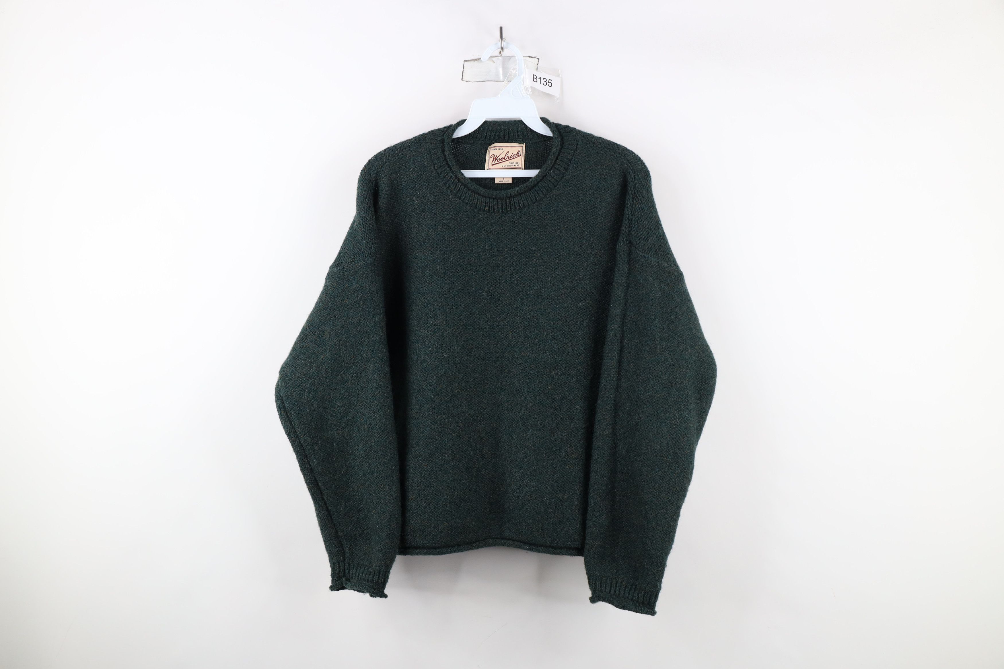 Vintage × Woolrich Woolen Mills Vintage 90s Woolrich Wool Blend Marled Sweater Green USA Size S / US 4 / IT 40 - 1 Thumbnail