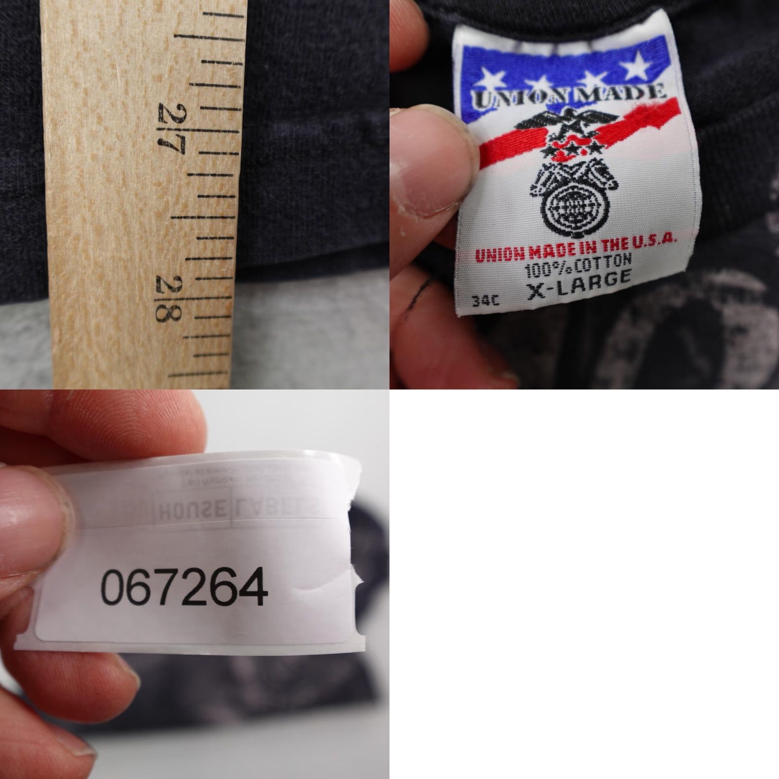 Gloverall VINTAGE Carpenters Union Shirt Mens XL Black Local 1109 AOP All Over Print USA Shirt Size US XL / EU 56 / 4 - 8 Thumbnail