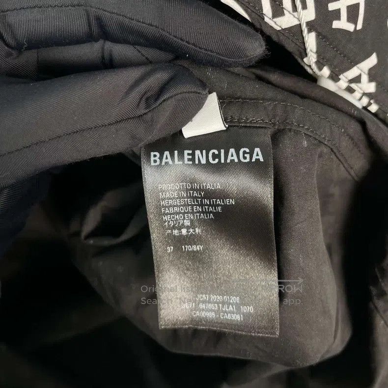 Balenciaga Balenciaga size 37 Cotton Logo Barrage Full Print Long Sle Size US S / EU 44-46 / 1 - 7 Thumbnail