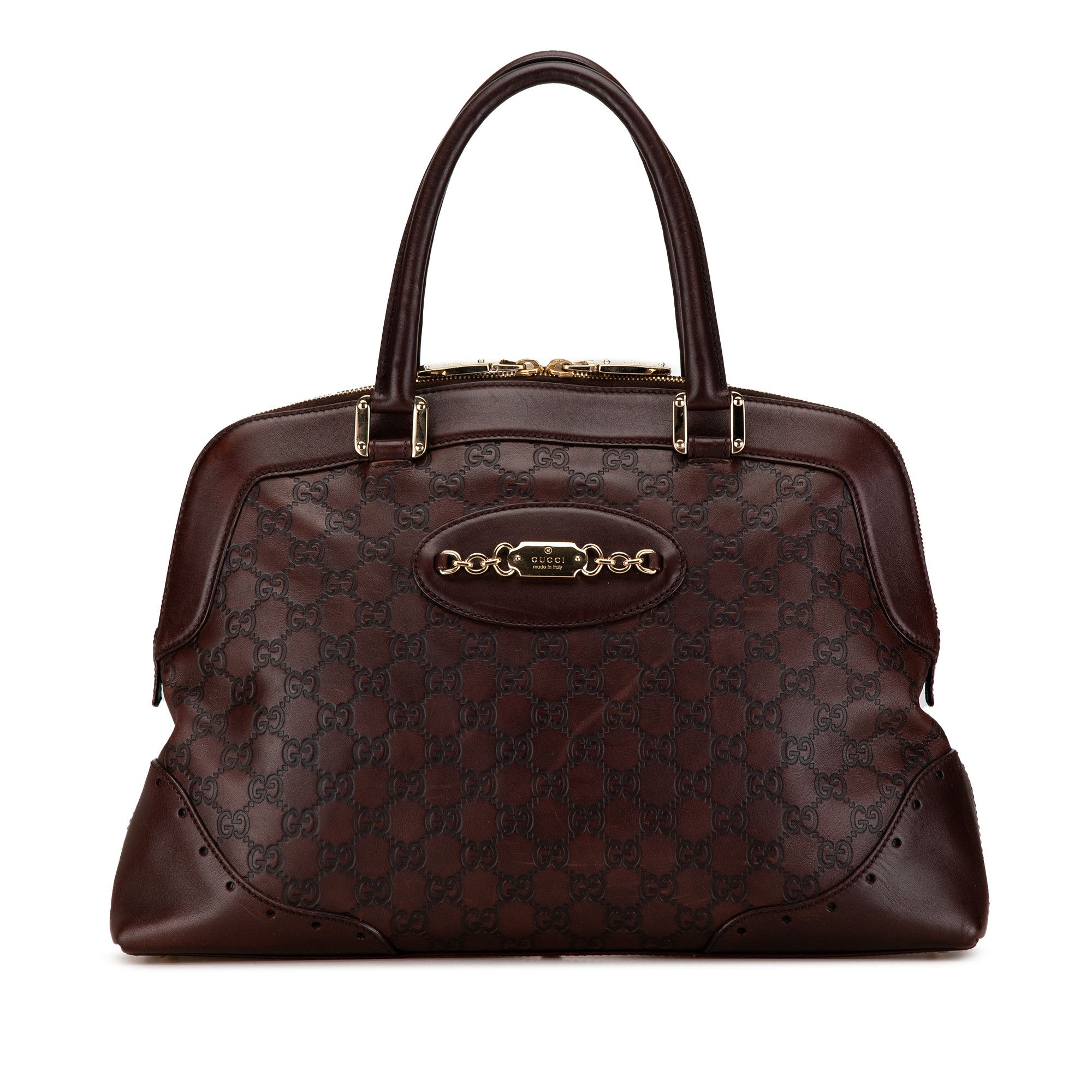 Gucci Gucci Guccissima Punch Handbag Size ONE SIZE - 1 Thumbnail