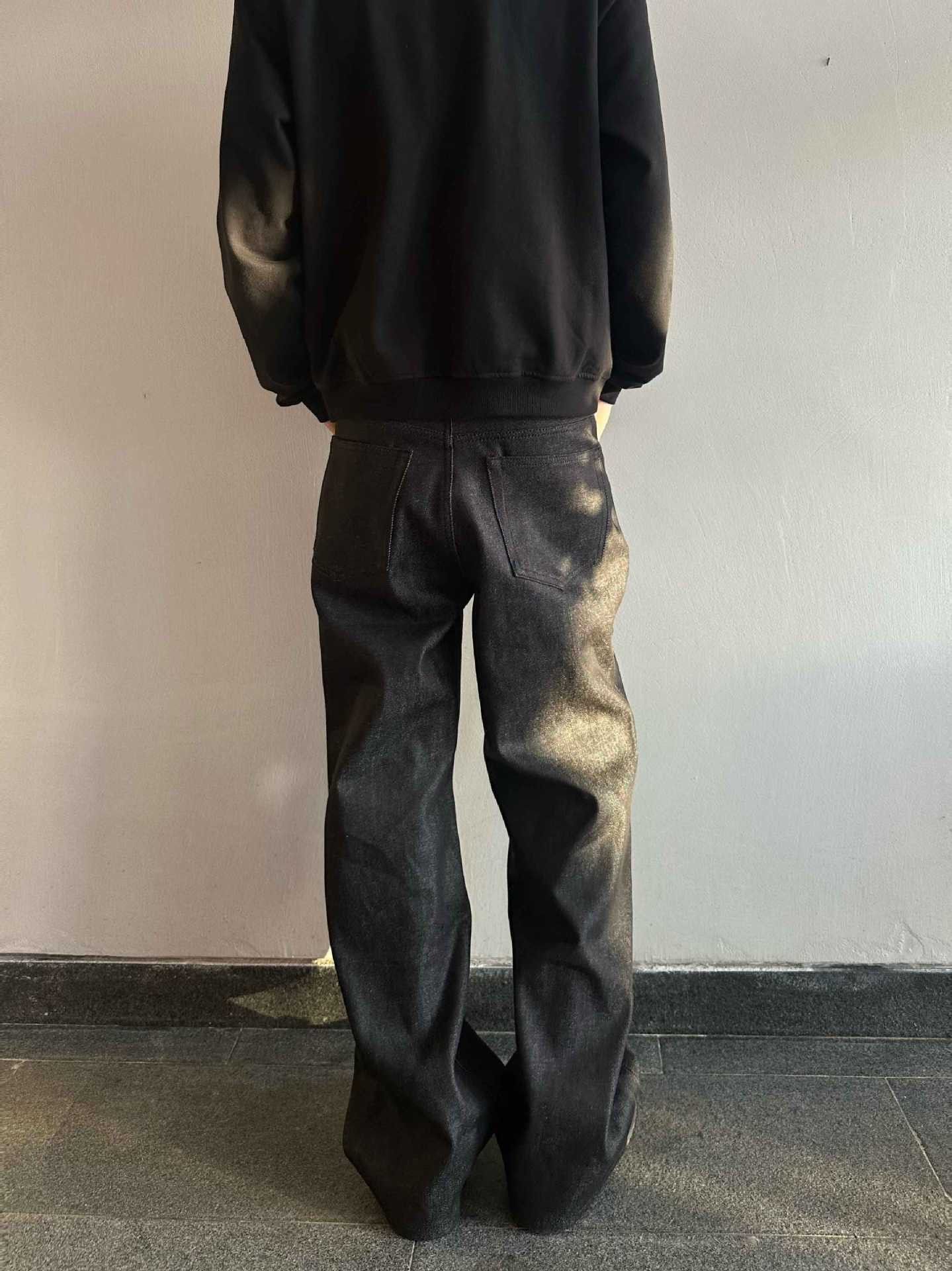 Japanese Brand American retro washed loose wide-leg straight jeans Size US 32 / EU 48 - 5 Thumbnail