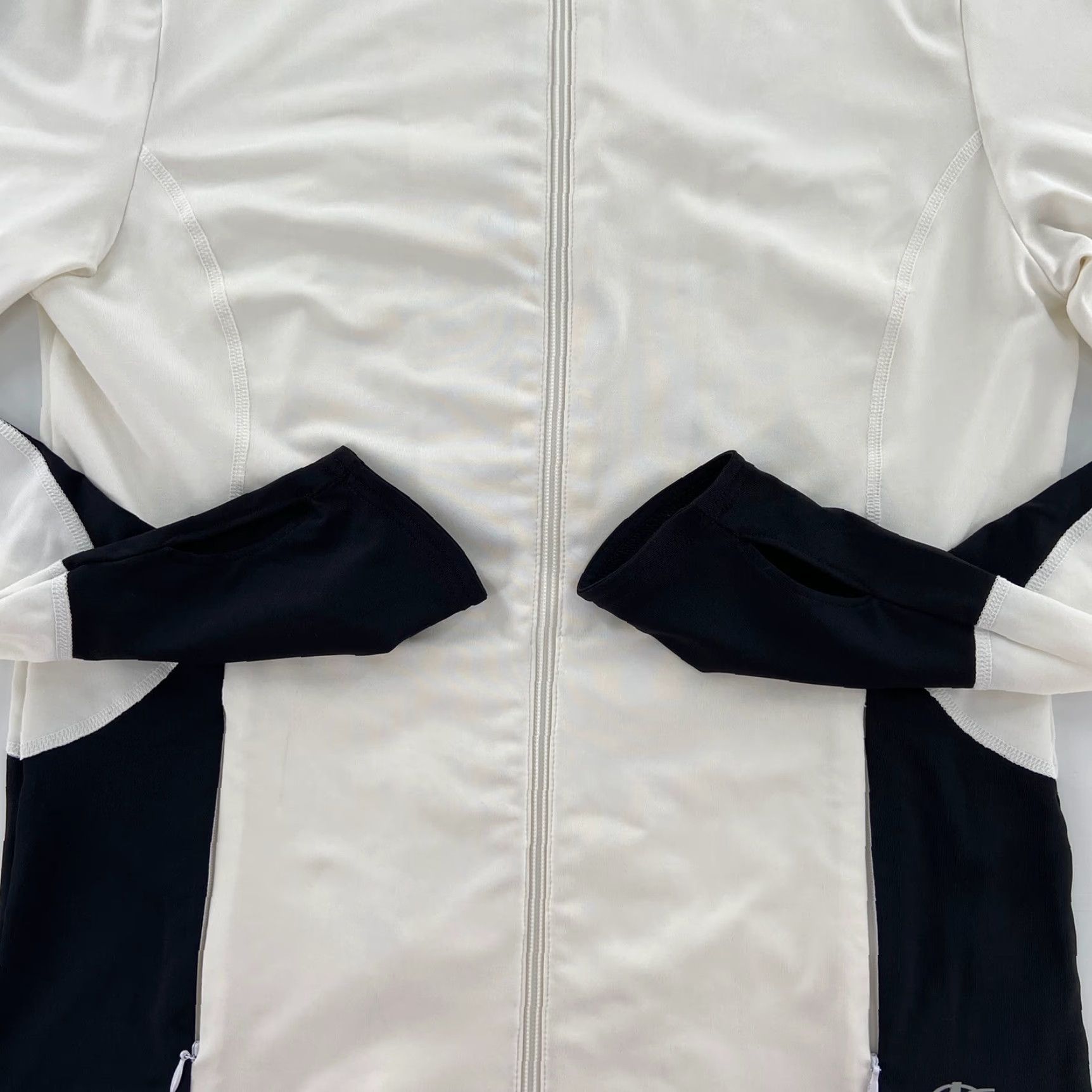 Vintage NordicTrack Women's Medium White Athletic Jacket Polyester Spandex Full Zipper Size M / US 6-8 / IT 42-44 - 5 Thumbnail