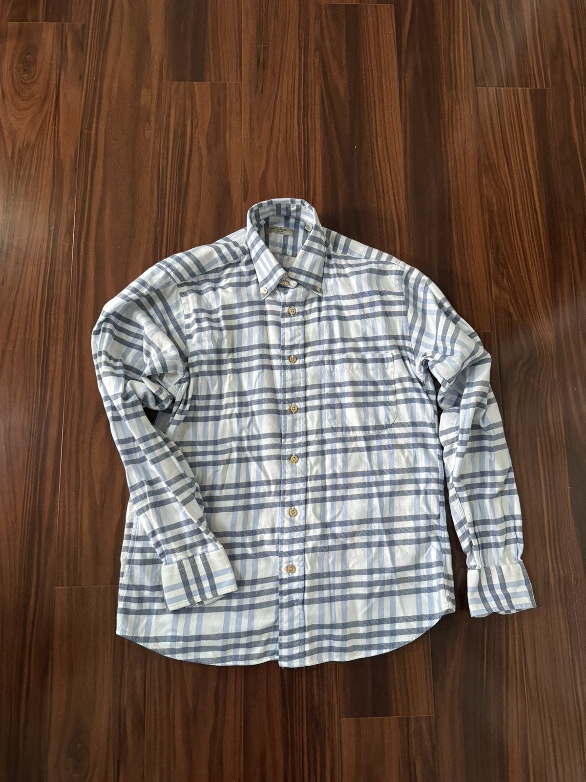 Burberry Burberry Blue Button Up Shirt Size US S / EU 44-46 / 1 - 1 Thumbnail