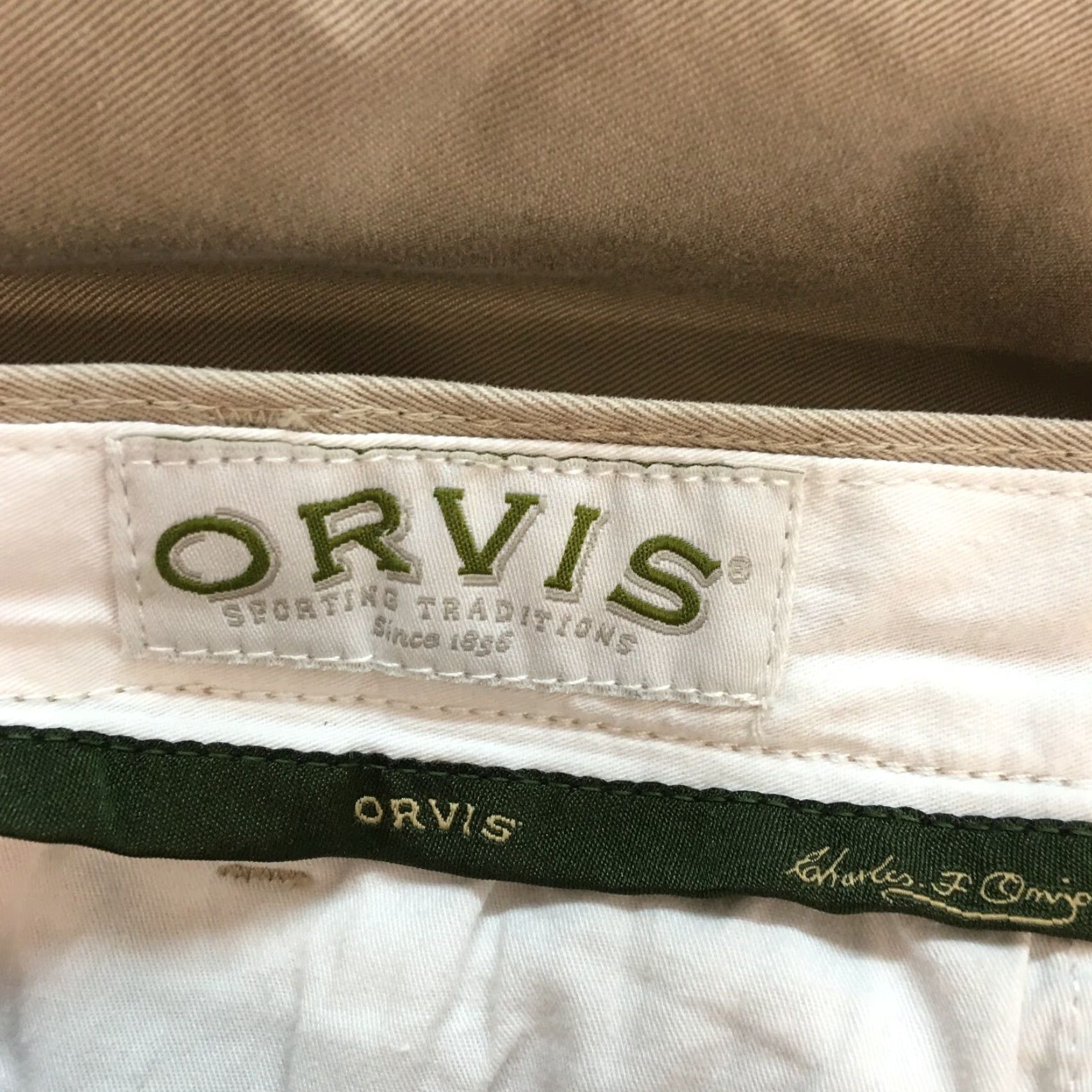 Orvis Orvis Mens Chino Pants Casual Straight Leg 40 Beige 29" Inseam Regular 100% Cotton USA Vintage? No — Pre-owned Size US 40 / EU 56 - 6 Thumbnail