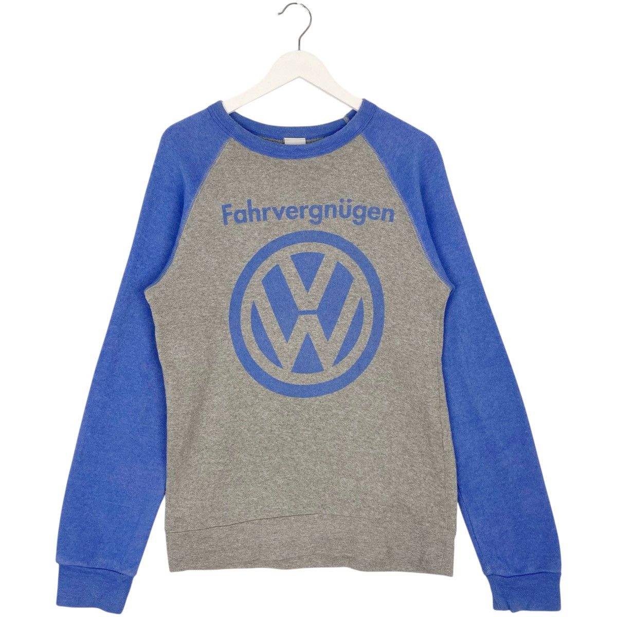 Vintage Vintage Volkswagen Raglan Sweatshirt Crewneck Grey Blue Sz S Size US S / EU 44-46 / 1 - 1 Thumbnail