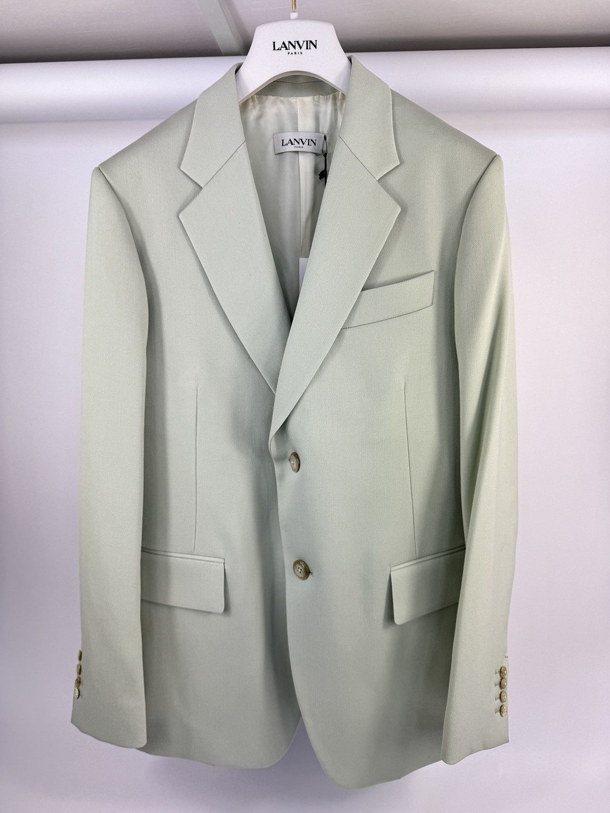 Lanvin LANVIN PISTACHIO GREEN SUIT AND JACKET SET Size 48R - 2 Thumbnail