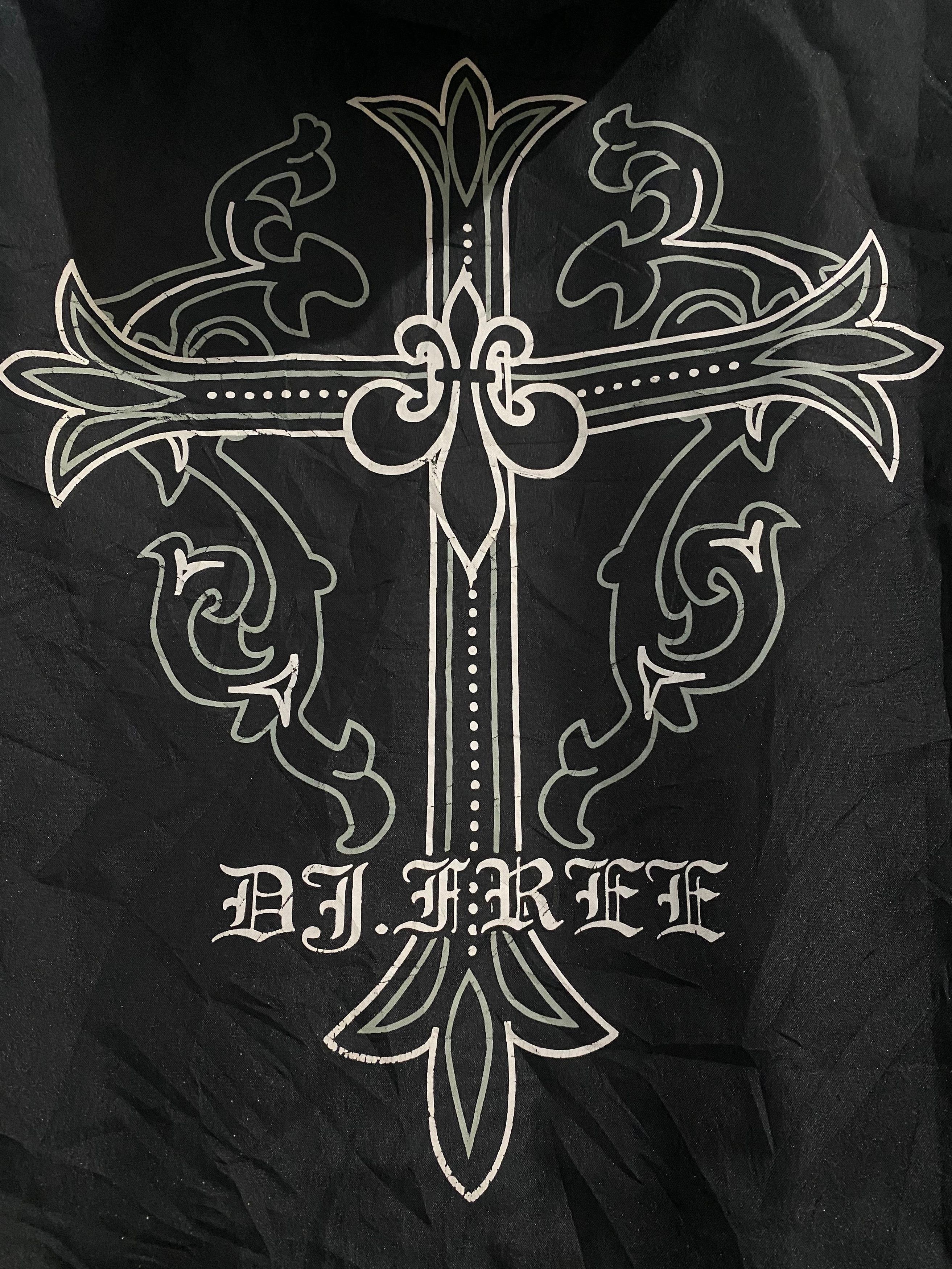 Japanese Brand Vintage DJ FREE Cross Logo Like Chrome Hearts Design Jacket Size US M / EU 48-50 / 2 - 6 Thumbnail