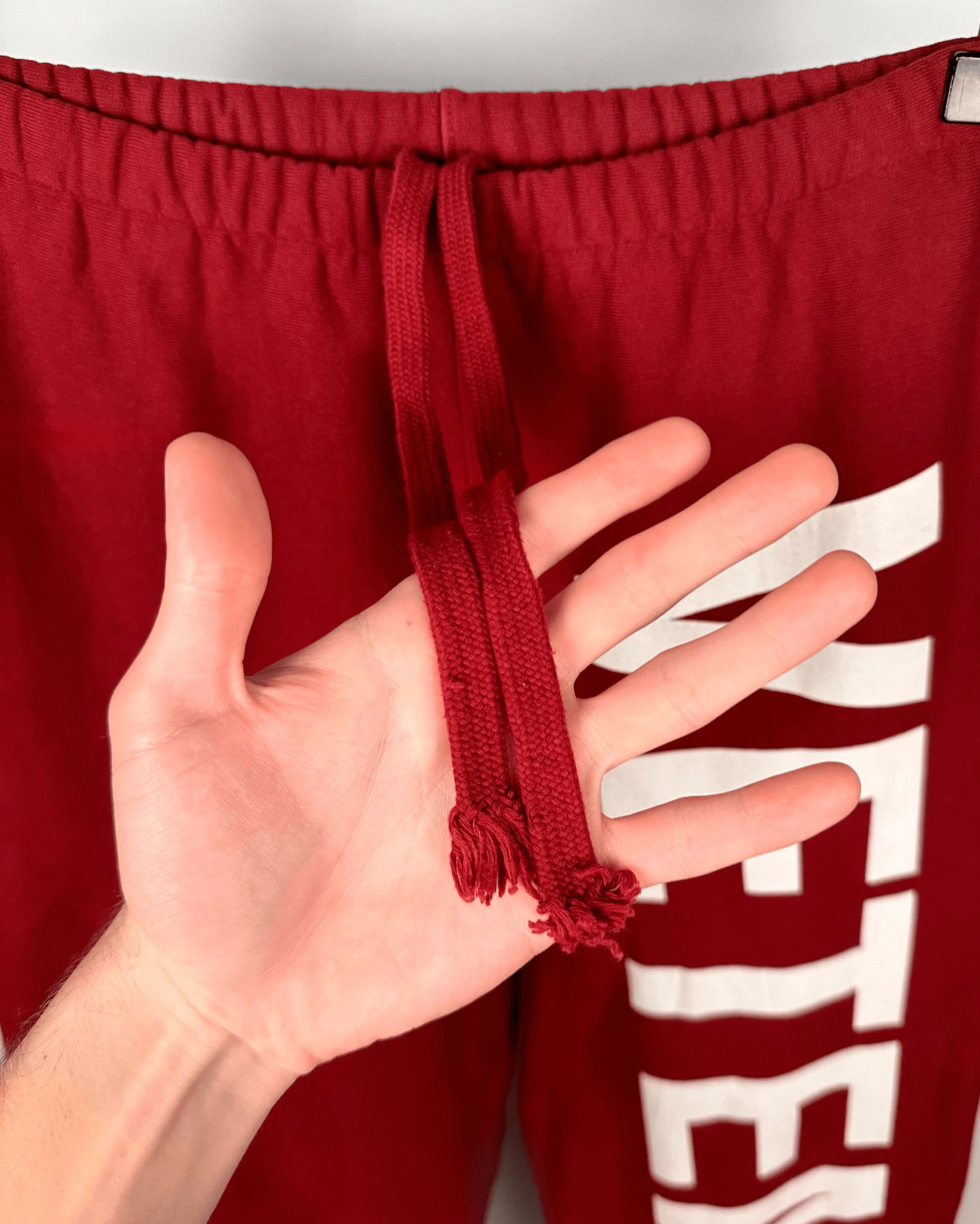 Vetements Vetements Burgundy Spellout Logo Sweatpants Size US 30 / EU 46 - 4 Thumbnail