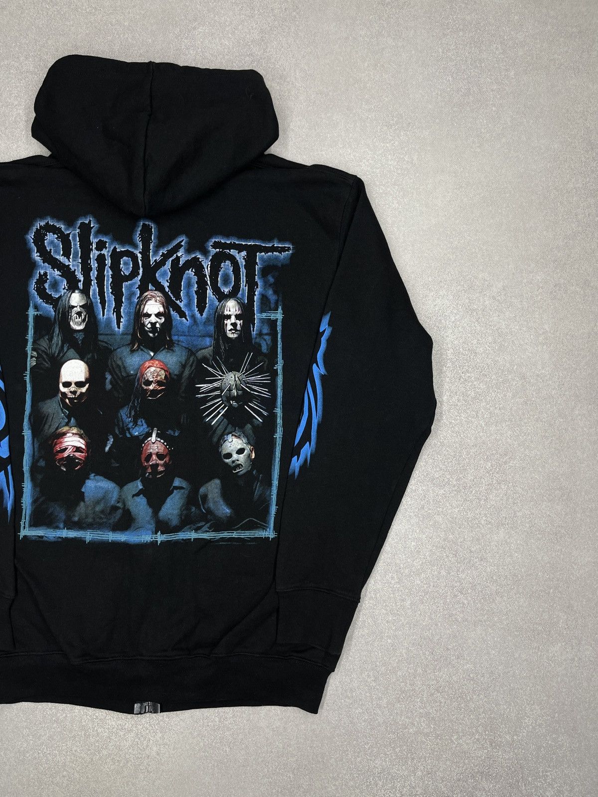 Slipknot Vintage Slipknot Zip Hoodie Black Big Logo Metal Rock Size US L / EU 52-54 / 3 - 3 Thumbnail