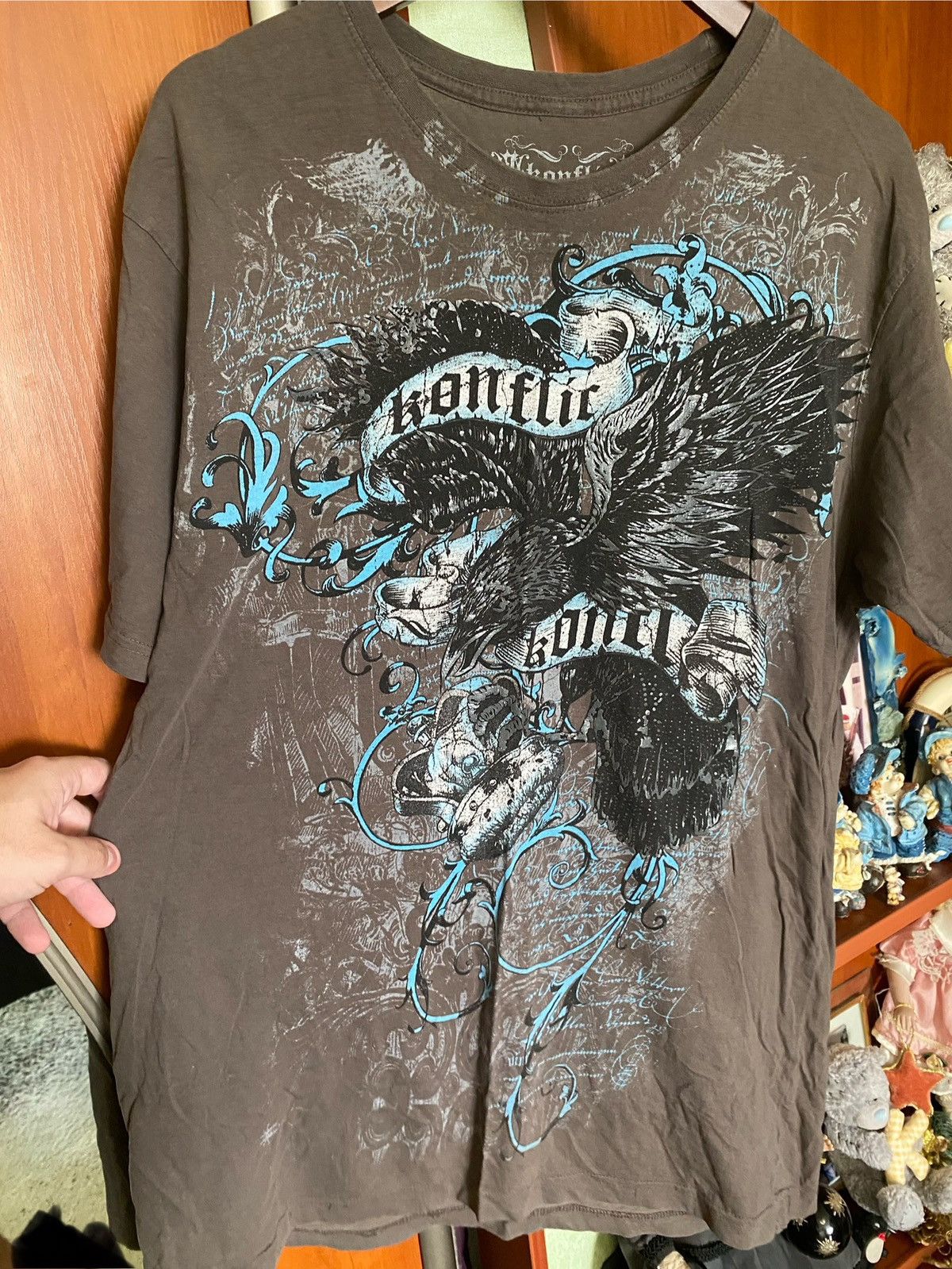 Affliction Crazy Y2K Jesse Pinkman Affliction Style Goth Konflict Tee Size US XL / EU 56 / 4 - 3 Thumbnail