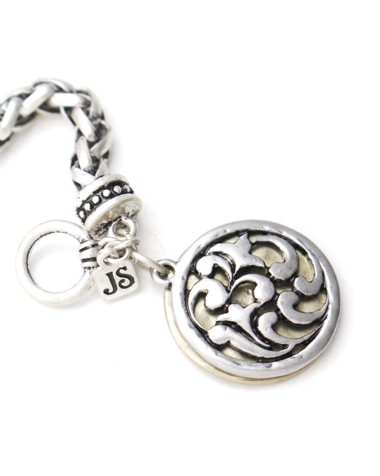 Hysteric Glamour 2000S JIM SHORE SILVER-PLATED STURDY WOVEN CHAIN BRACELET Size ONE SIZE - 4 Thumbnail