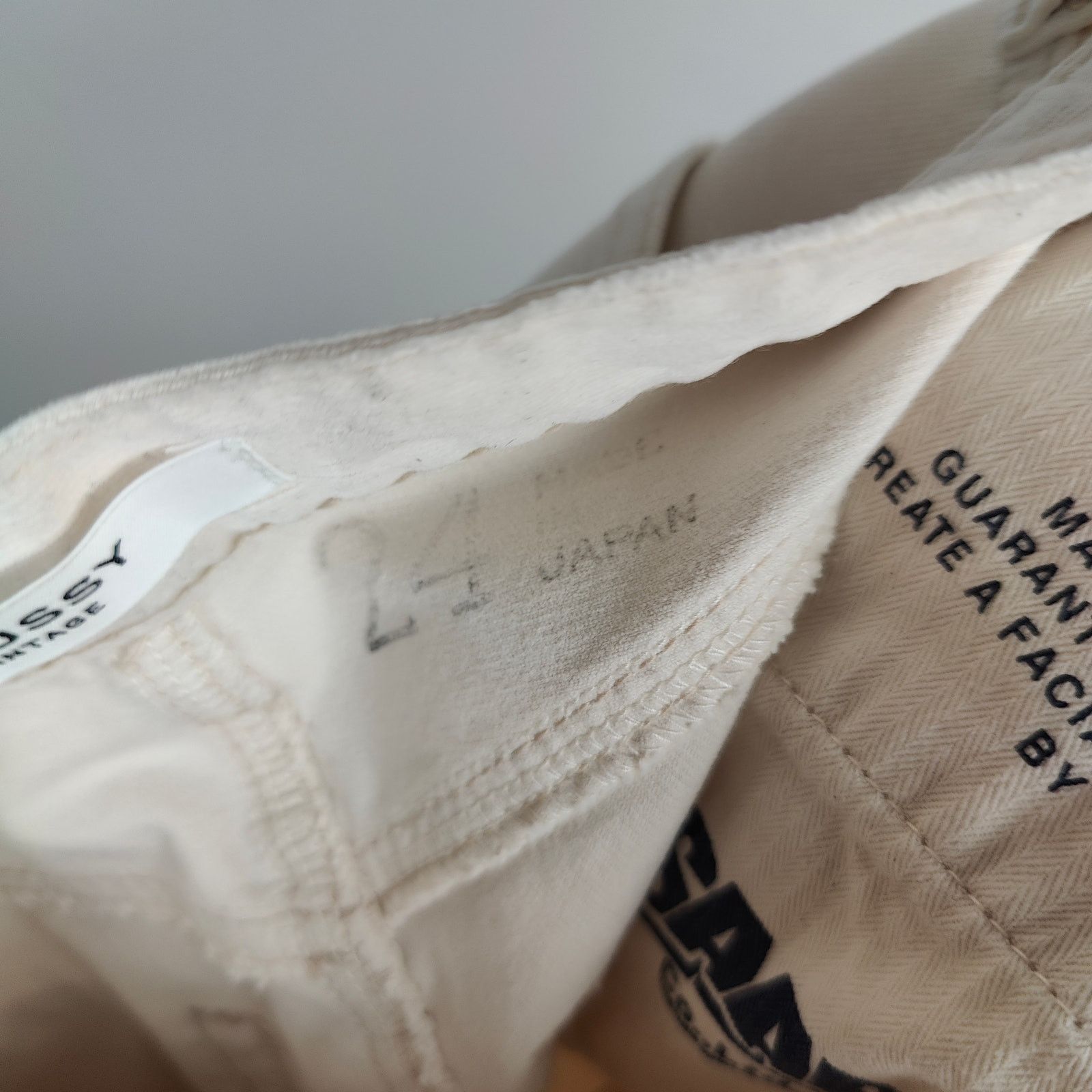 Other Moussy Vintage Corduroy Pants Womens 24 Cream Straight Leg Size 24" / US 00 / IT 34 - 8 Thumbnail