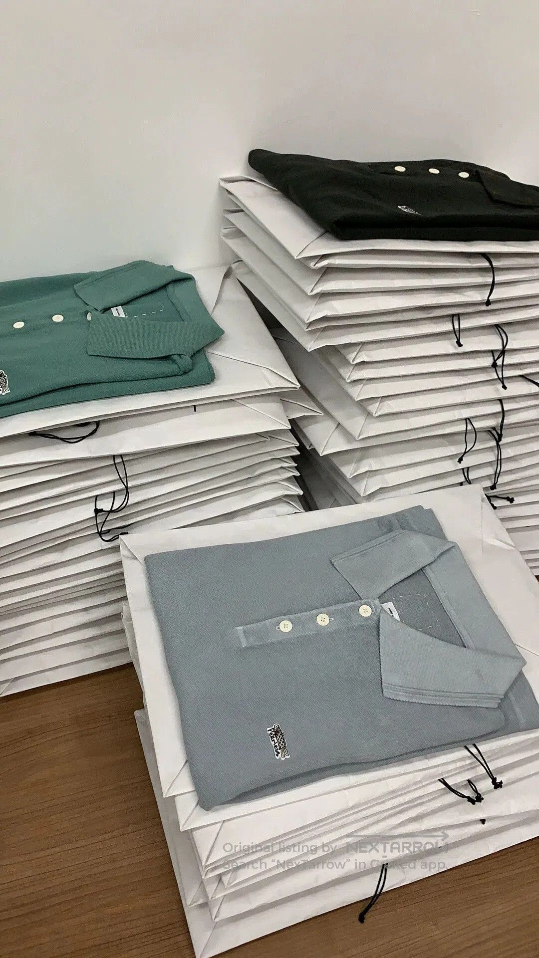 Visvim Gray Short-Sleeve Polo Shirt. Size US L / EU 52-54 / 3 - 7 Thumbnail