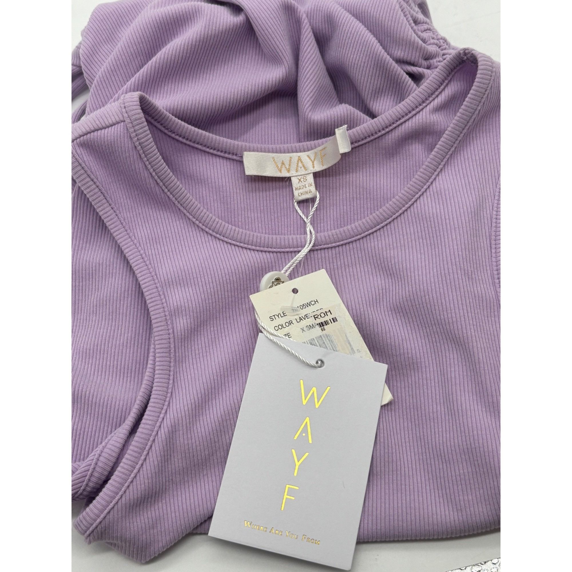 Other WAYF Jayce Ruched Racer Tank In Lavender, Sz. XS Size XS / US 0-2 / IT 36-38 - 9 Thumbnail