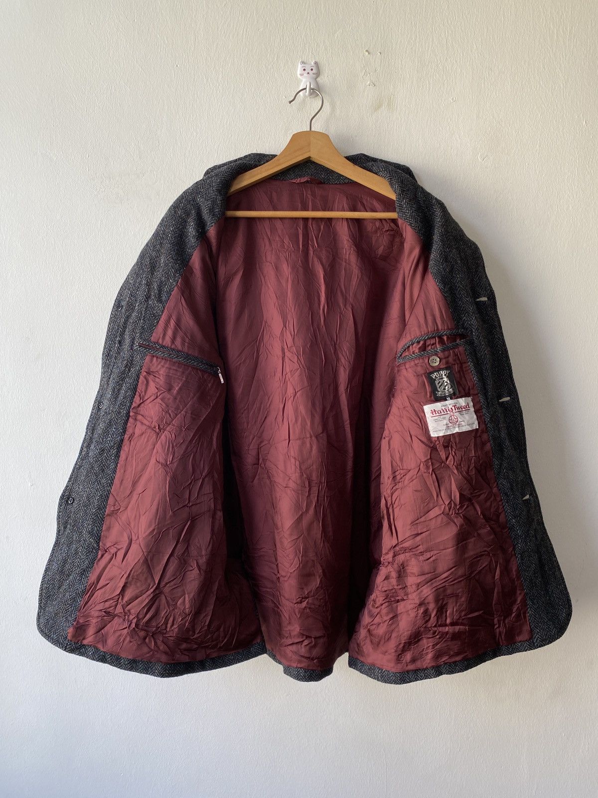 Harris Tweed Vintage 90s Poppy Yokohama x Harris Tweed Wool Jacket Size US M / EU 48-50 / 2 - 9 Thumbnail
