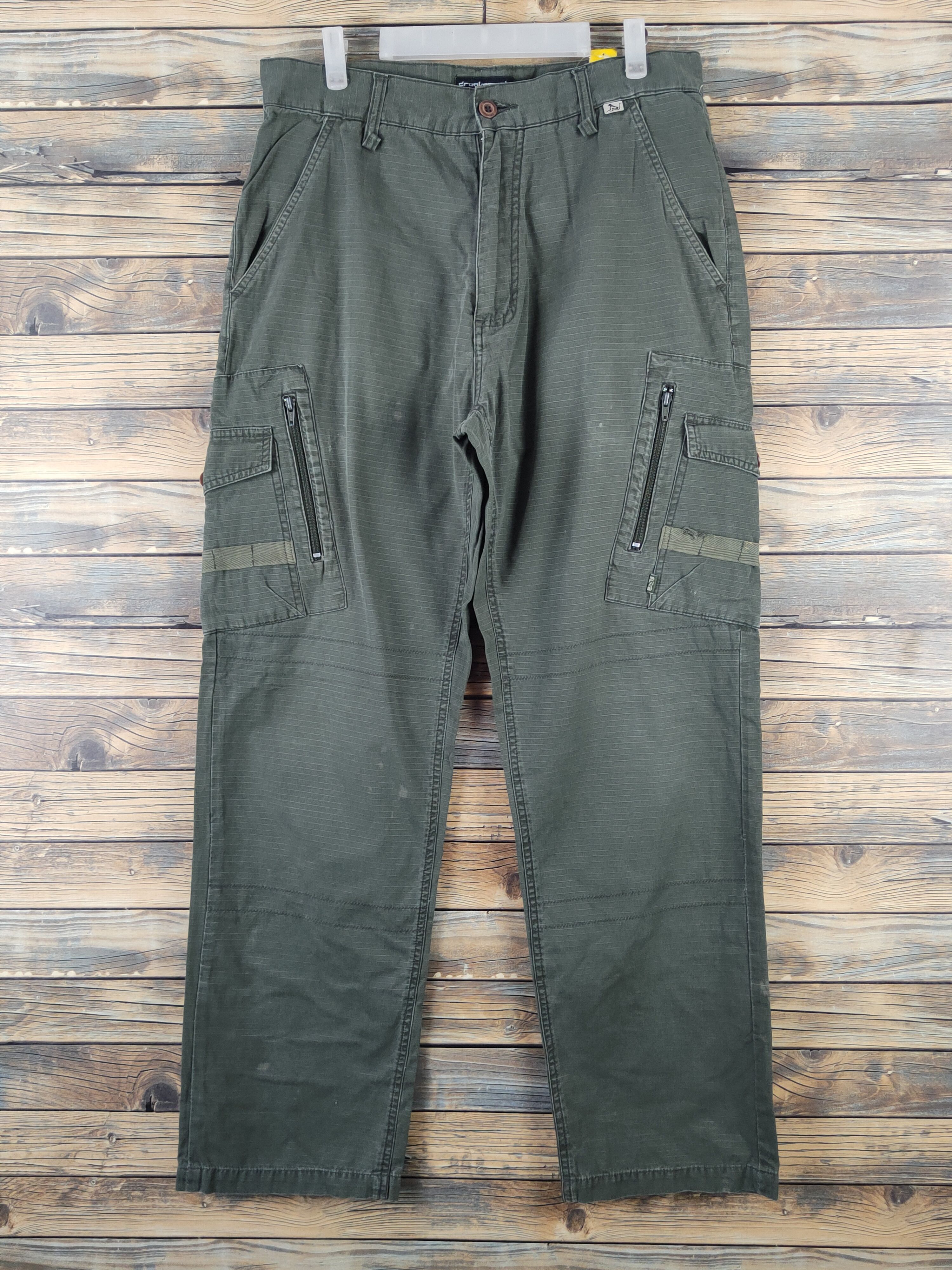 DrunknMunky DL Drunkn Munky Green Multipocket Tactical Cargo Pants #942 Size US 34 / EU 50 - 1 Thumbnail
