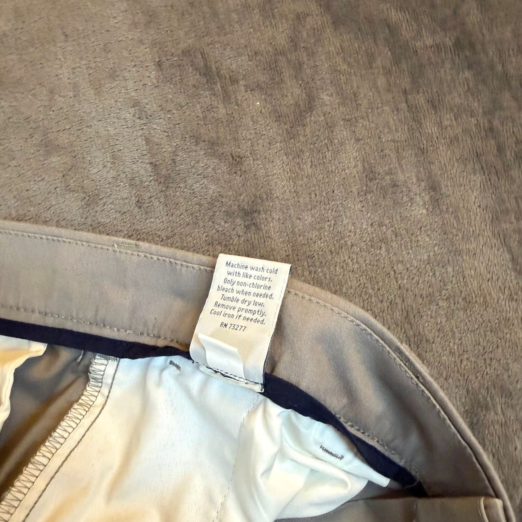 Croft & Barrow Croft & Barrow Chino Pants Mens 34x30 Easy Care Classic Fit Gray Blue Stretch Size US 34 / EU 50 - 7 Thumbnail